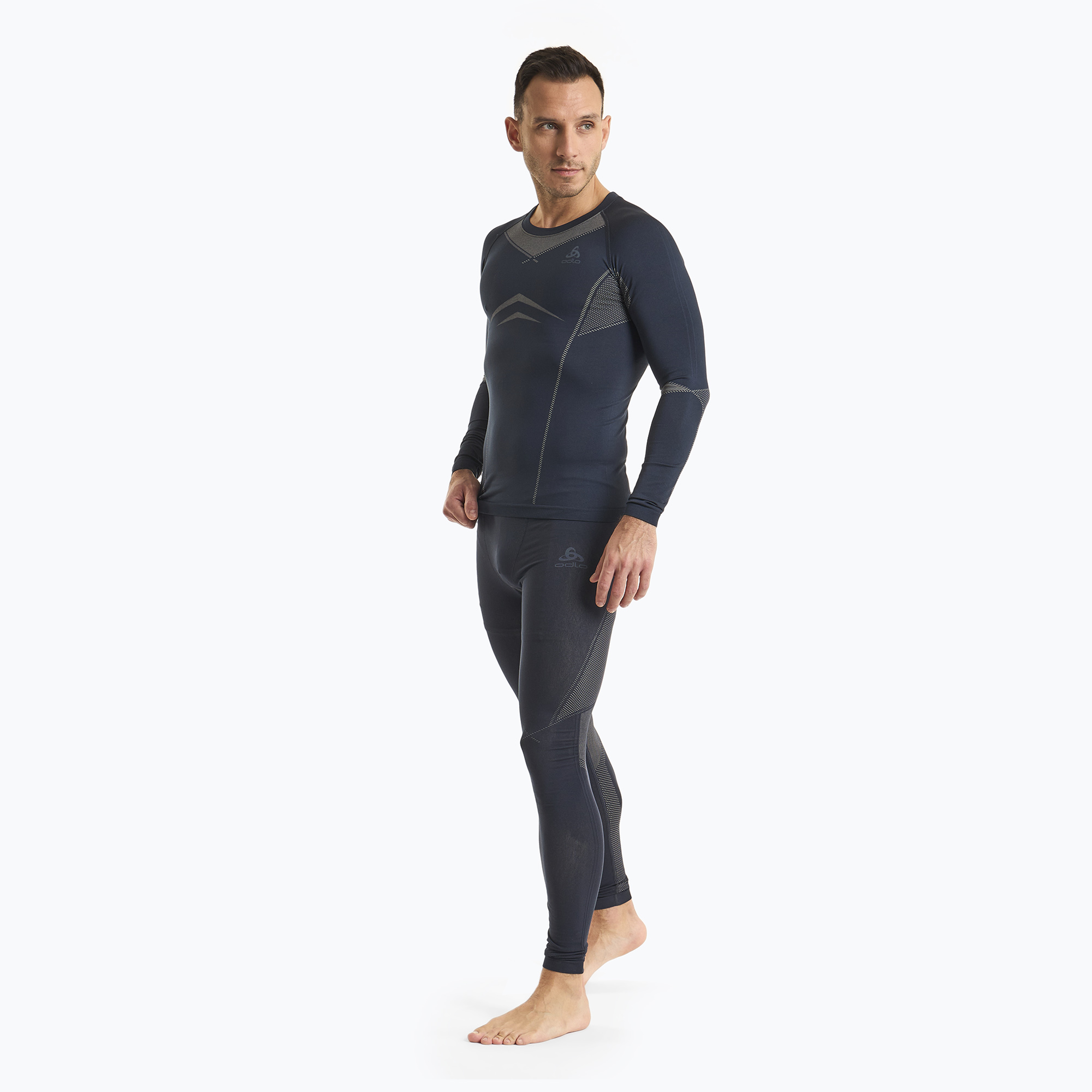 Men's thermal underwear set ODLO Fundamentals Performance Warm dark sapphire (L)
