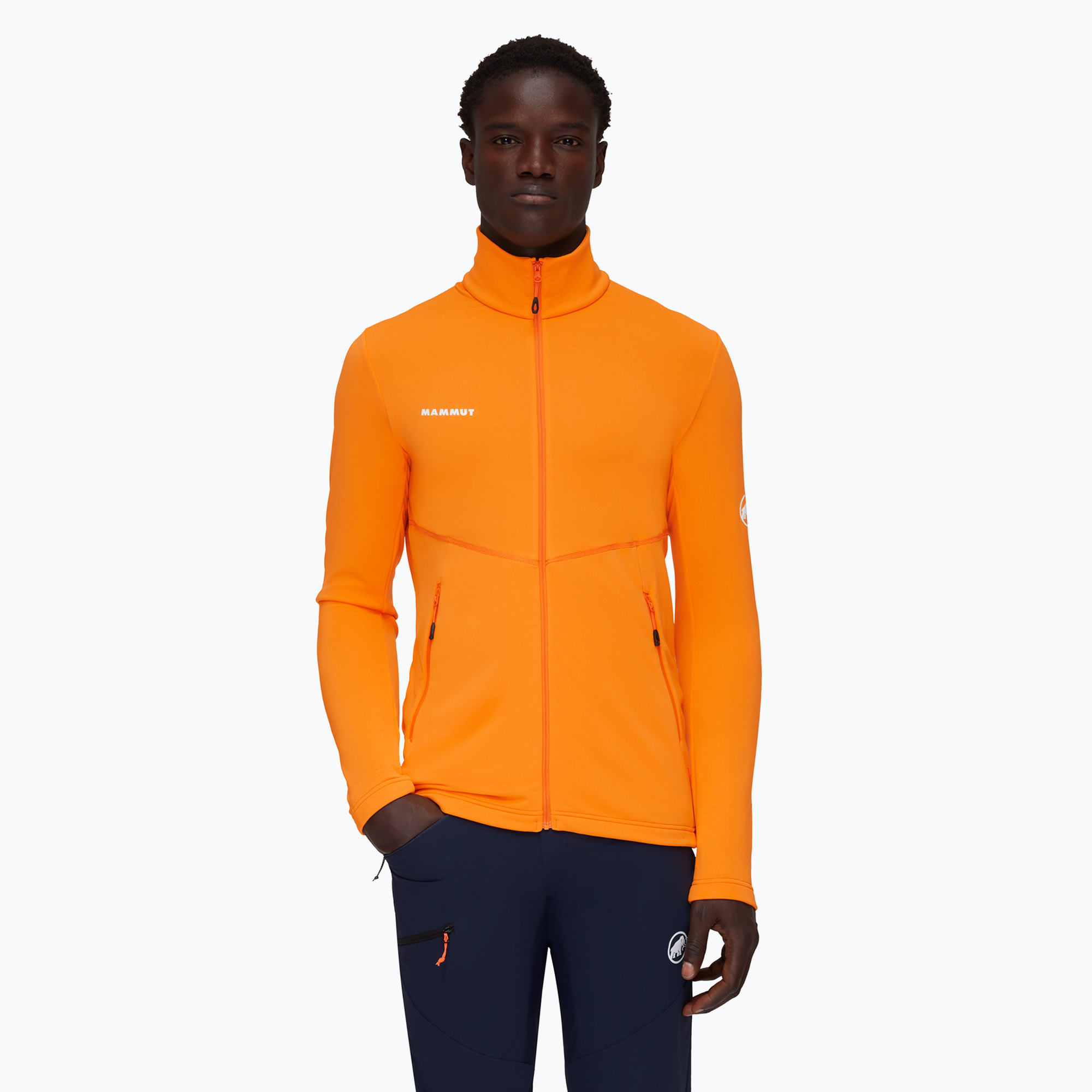Men's trekking sweatshirt Mammut Aconcagua Light ML tangerine (XL)