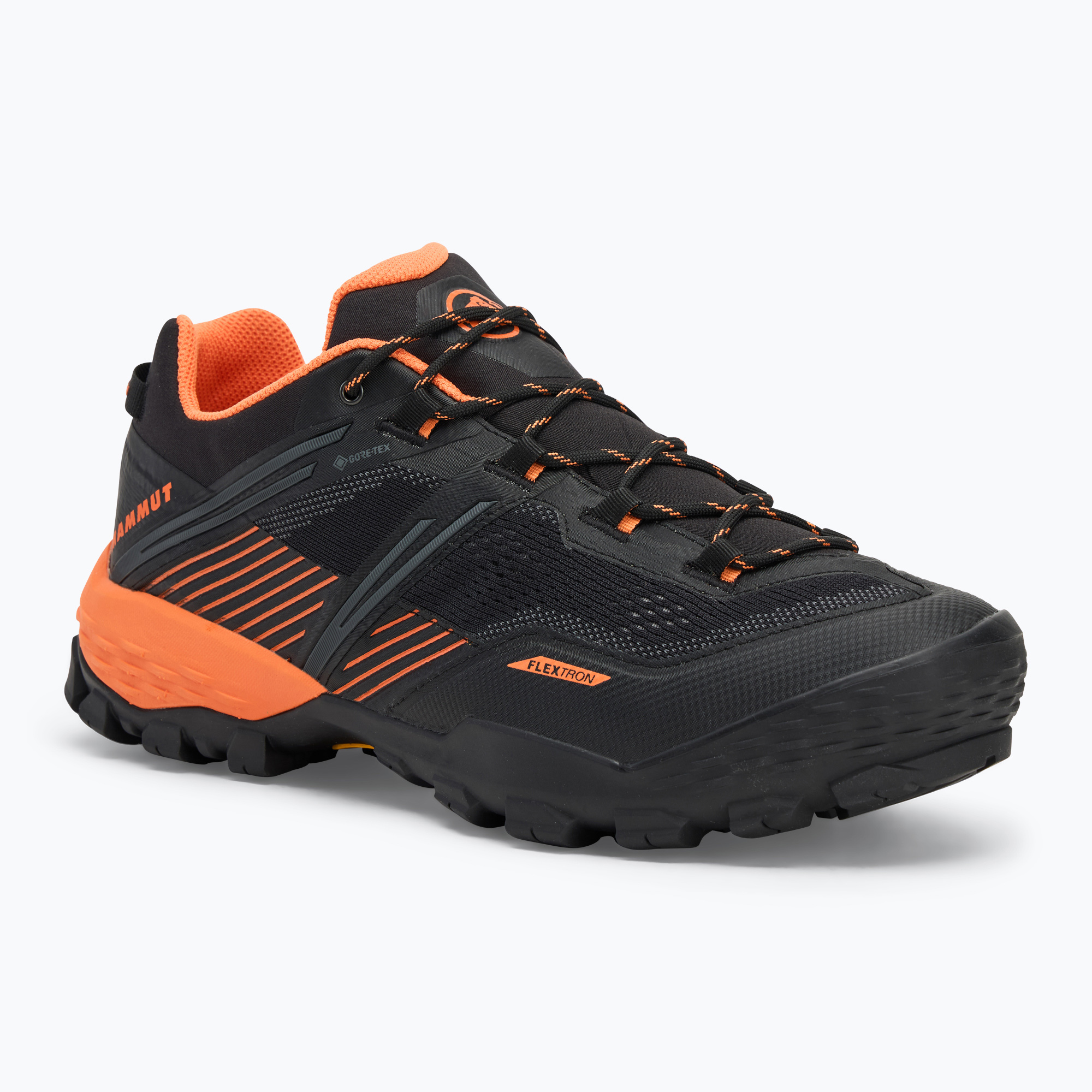 Men's trekking boots Mammut Ducan II Low GTX black/ dark tangerine (46 EU)