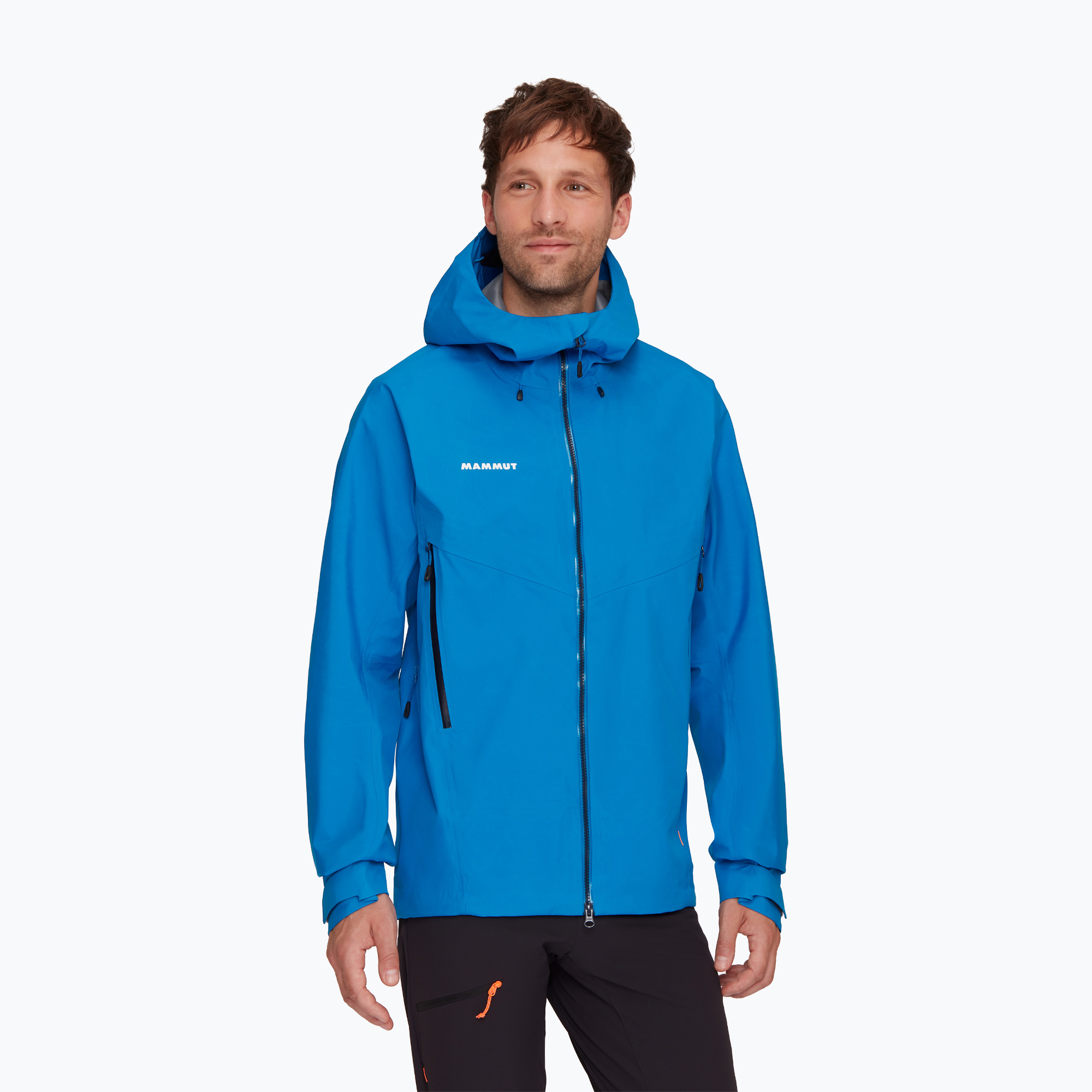Mammut Crater IV HS Hooded men's rain jacket glacier blue (M)