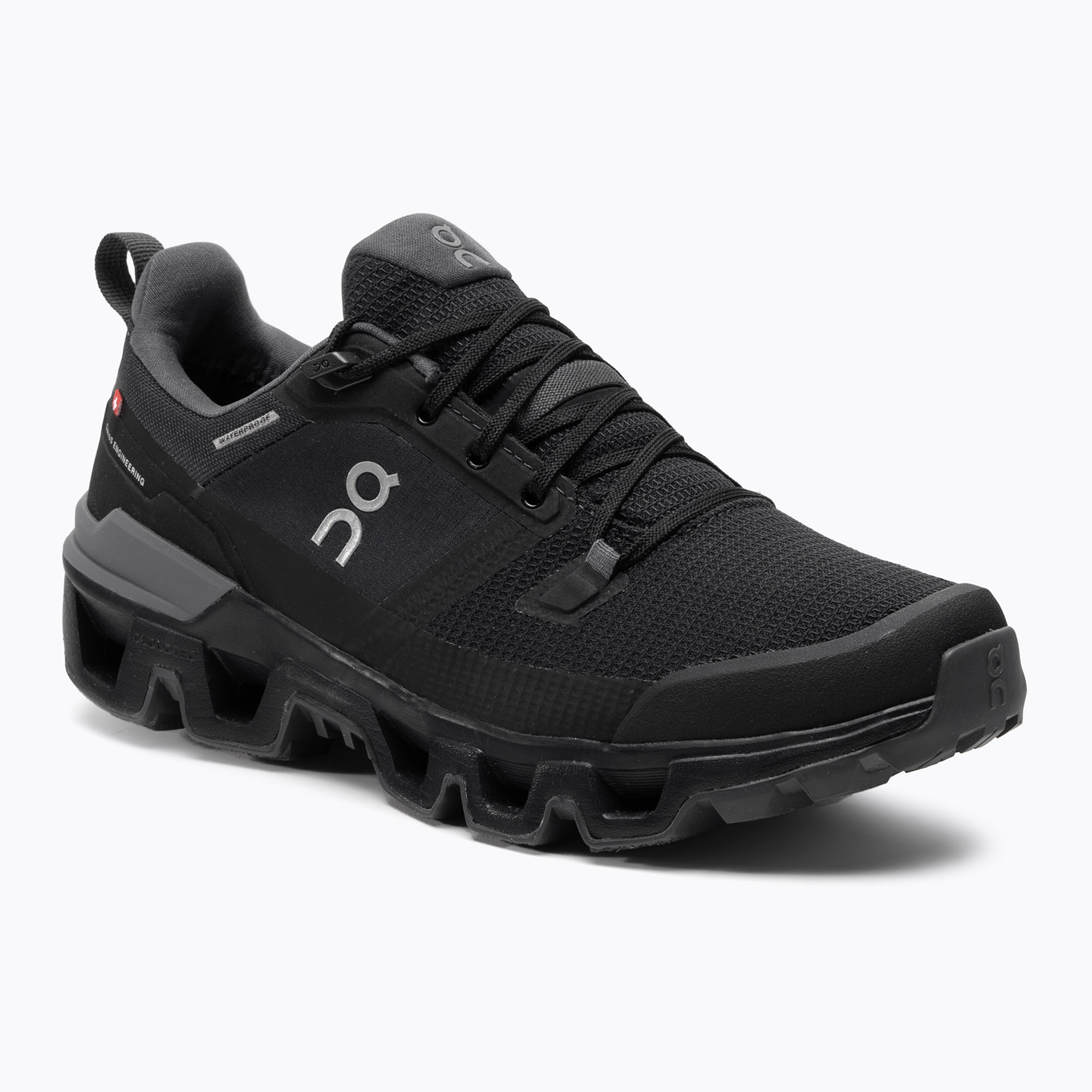 Women's trekking boots On Cloudwander Waterproof black 7398602 (37 EU)