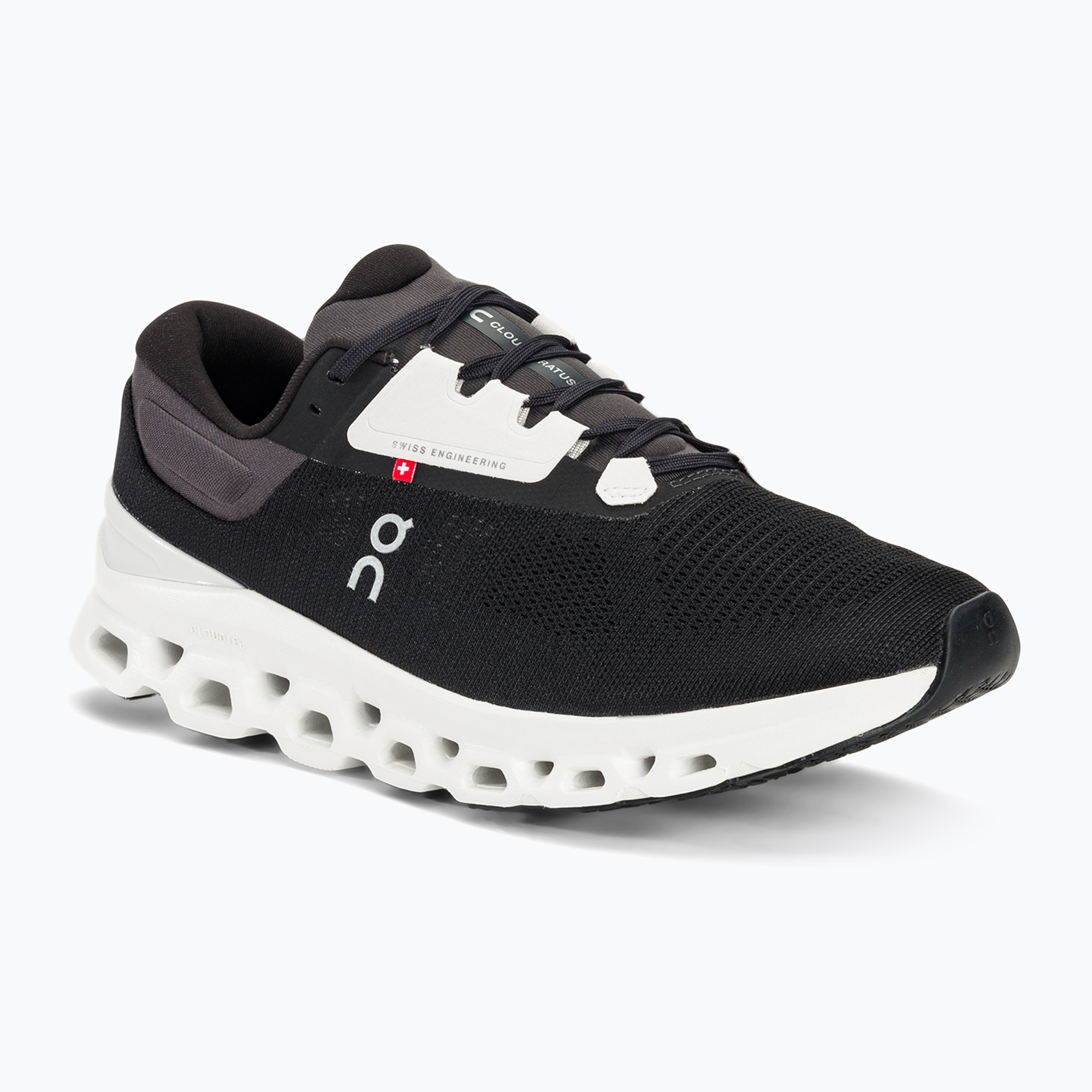 Men's On Running Cloudstratus 3 black/frost running shoes (42.5 EU)