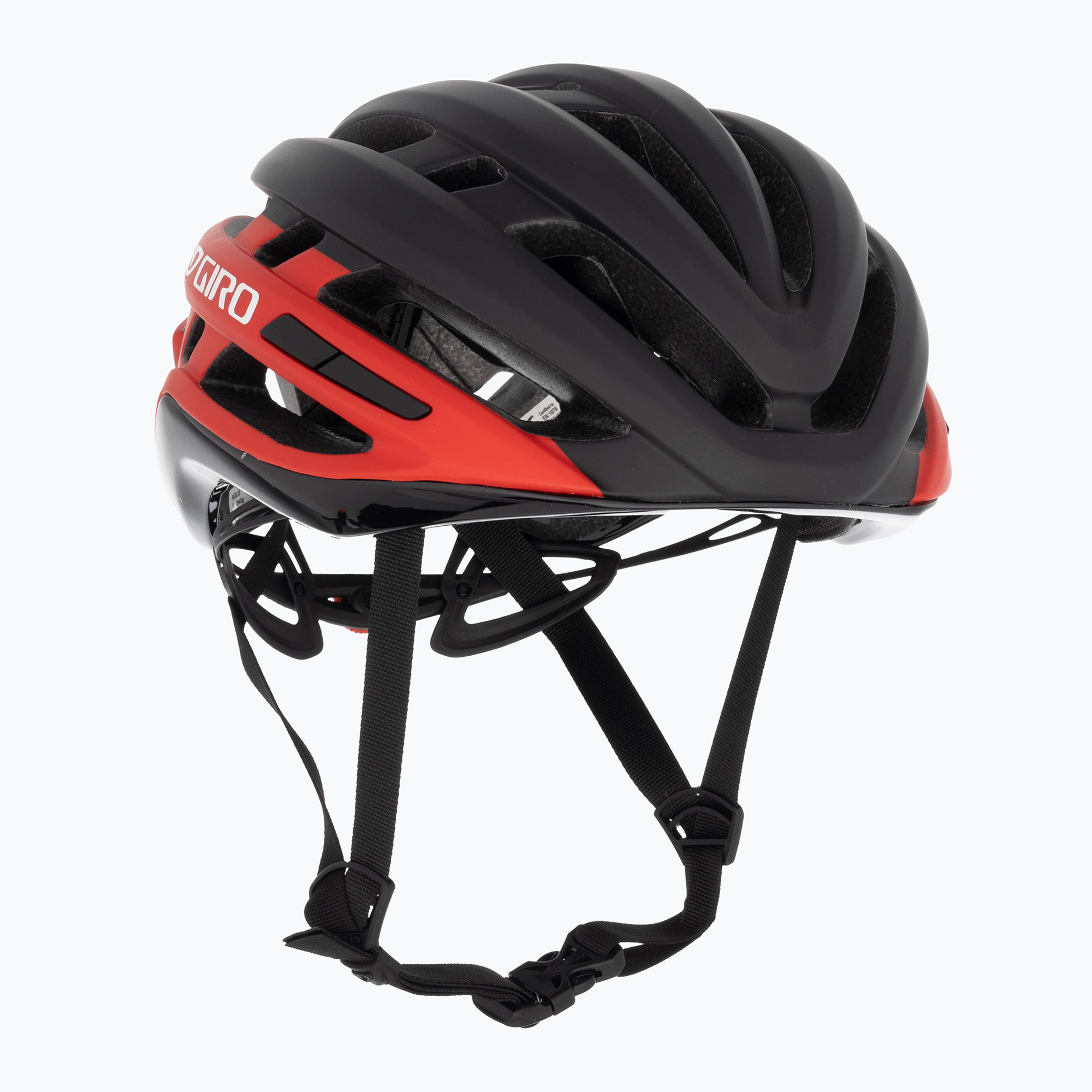 Giro Agilis bike helmet matte black bright red (51-55 cm (S))
