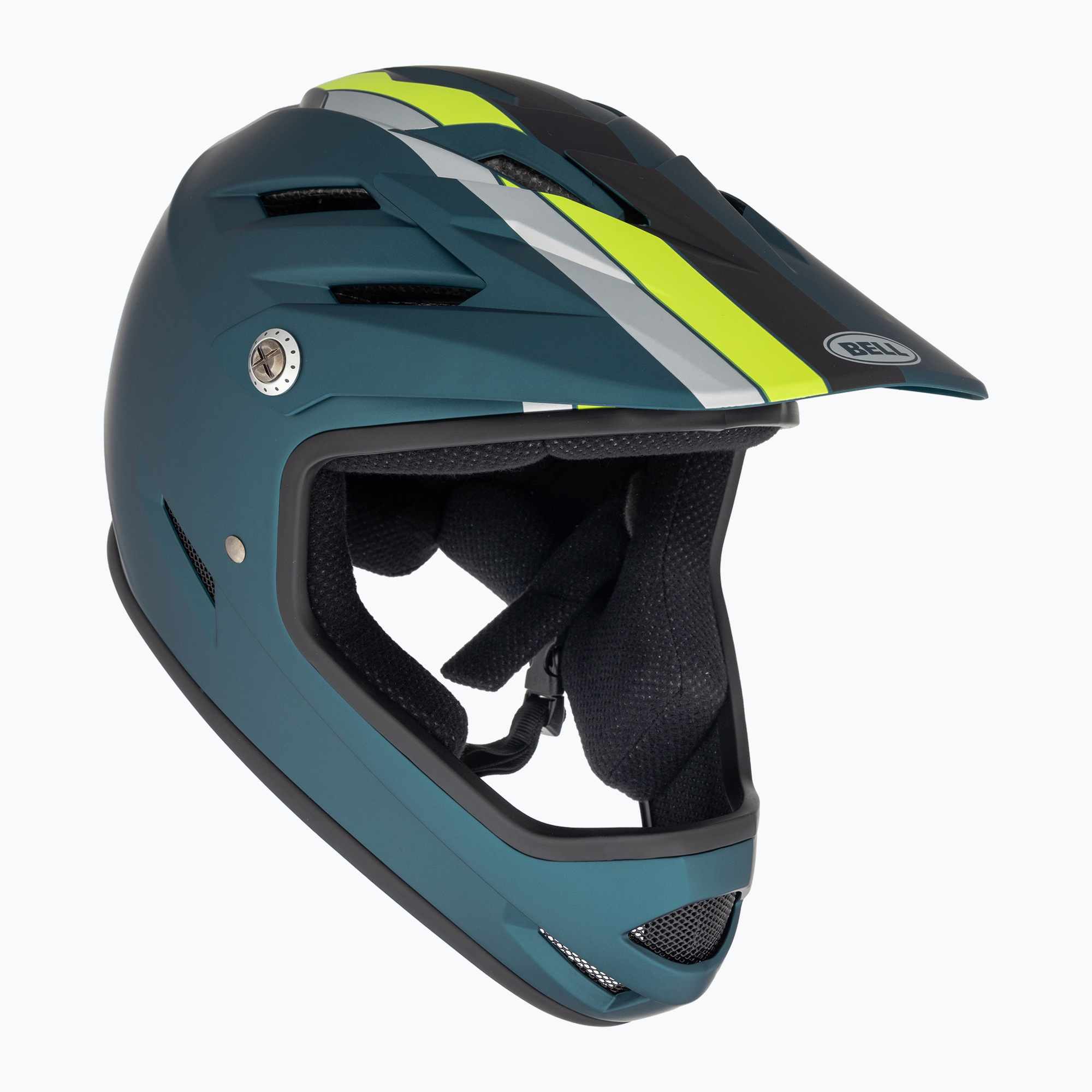 Bell Sanction matte blue/hi-viz bicycle helmet (48-51 cm)