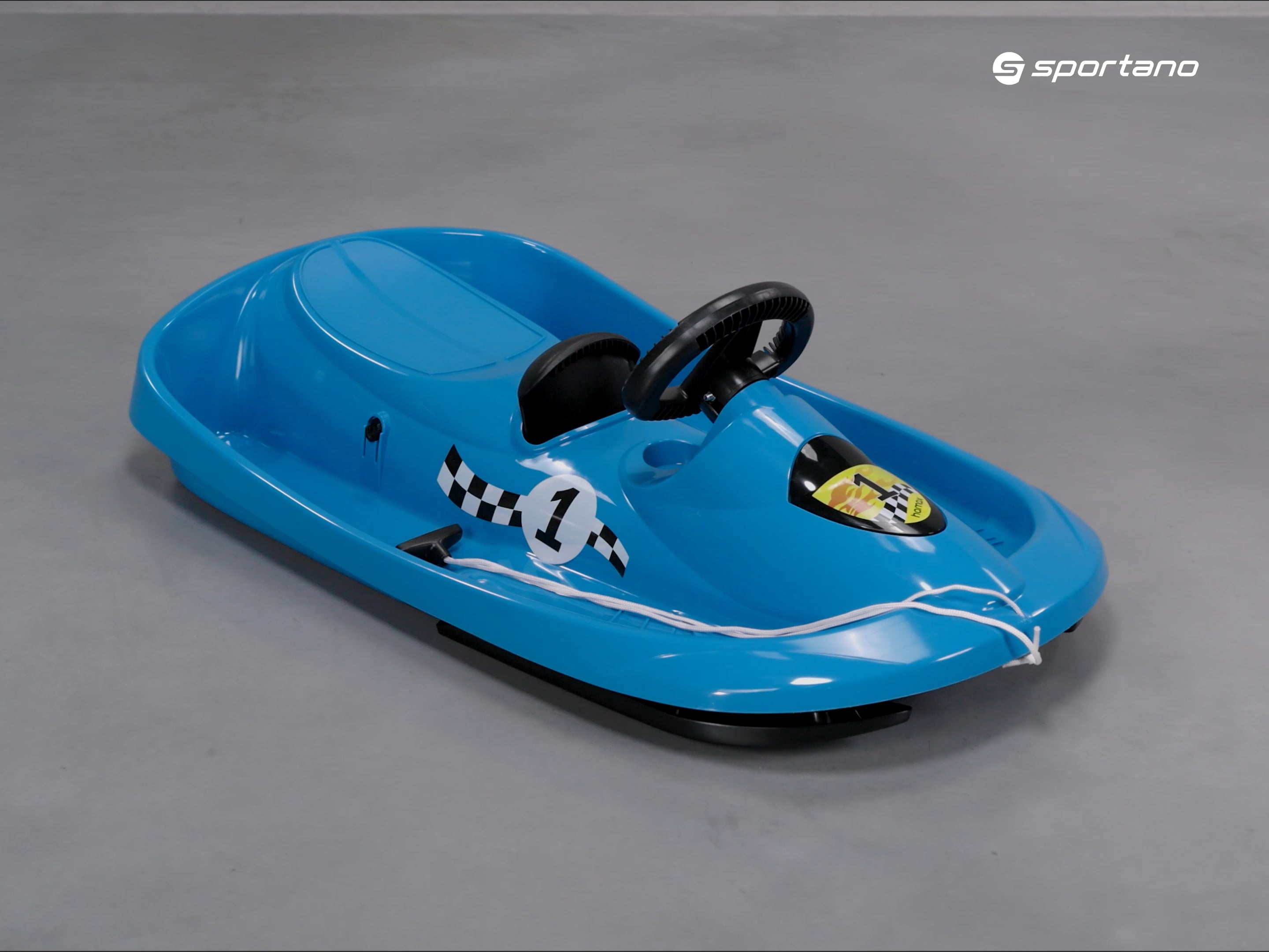 Hamax Sno Formel children's sled with handlebars blue 503412