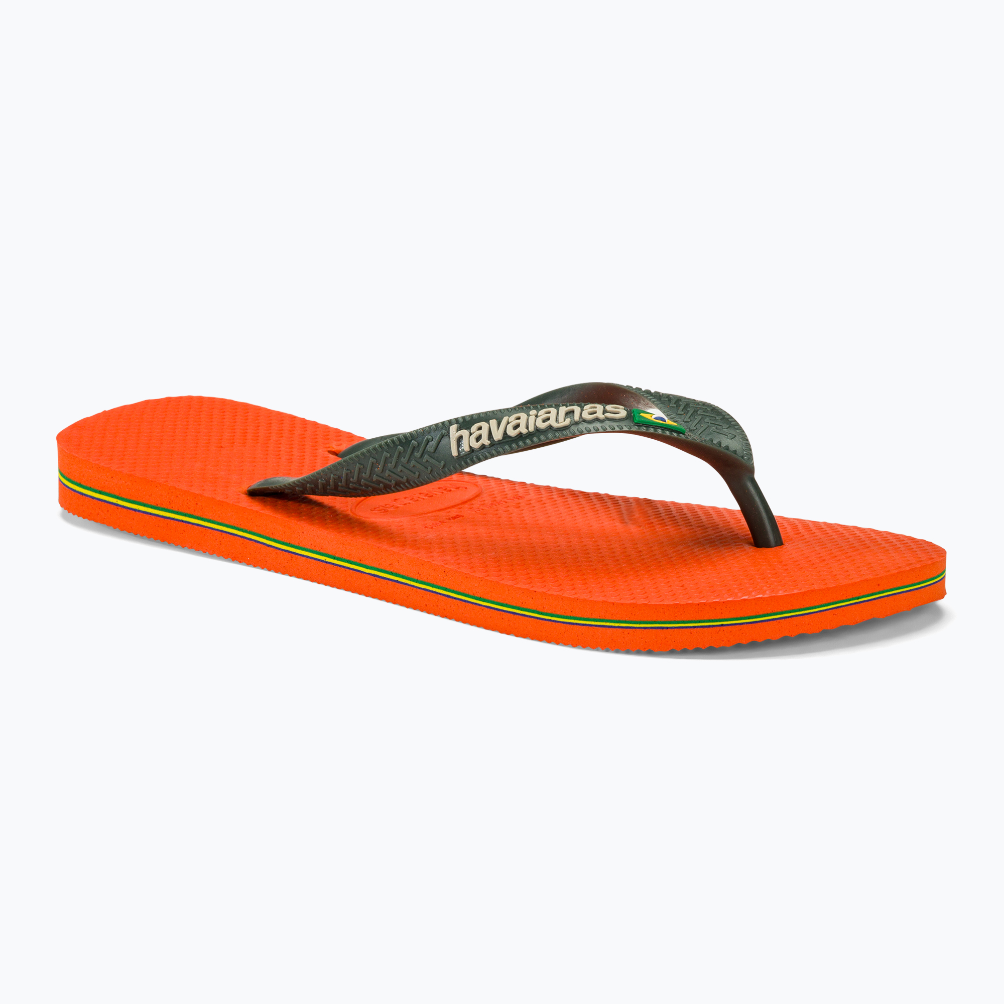 Havaianas Brasil Logo sunset orange flip flops (41-42 EU)