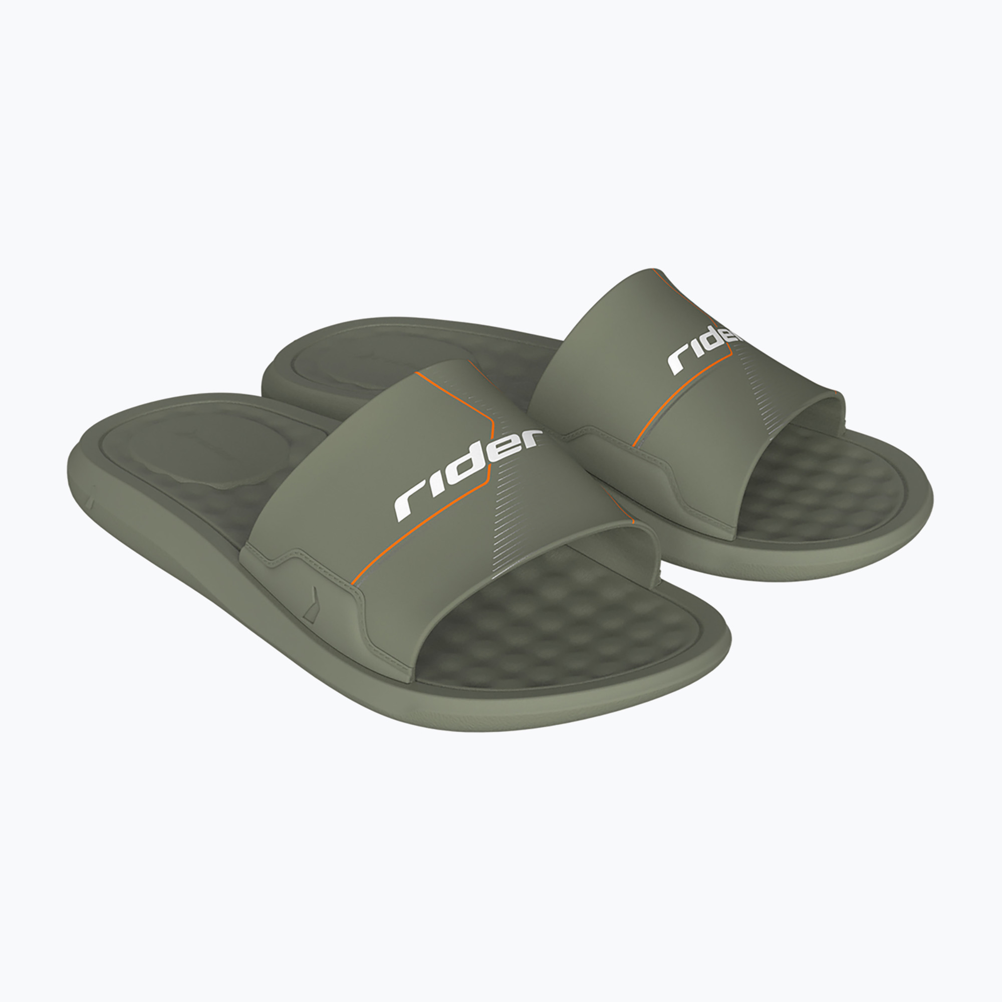 RIDER Step Slide green/green/white men's flip-flops (42 EU)