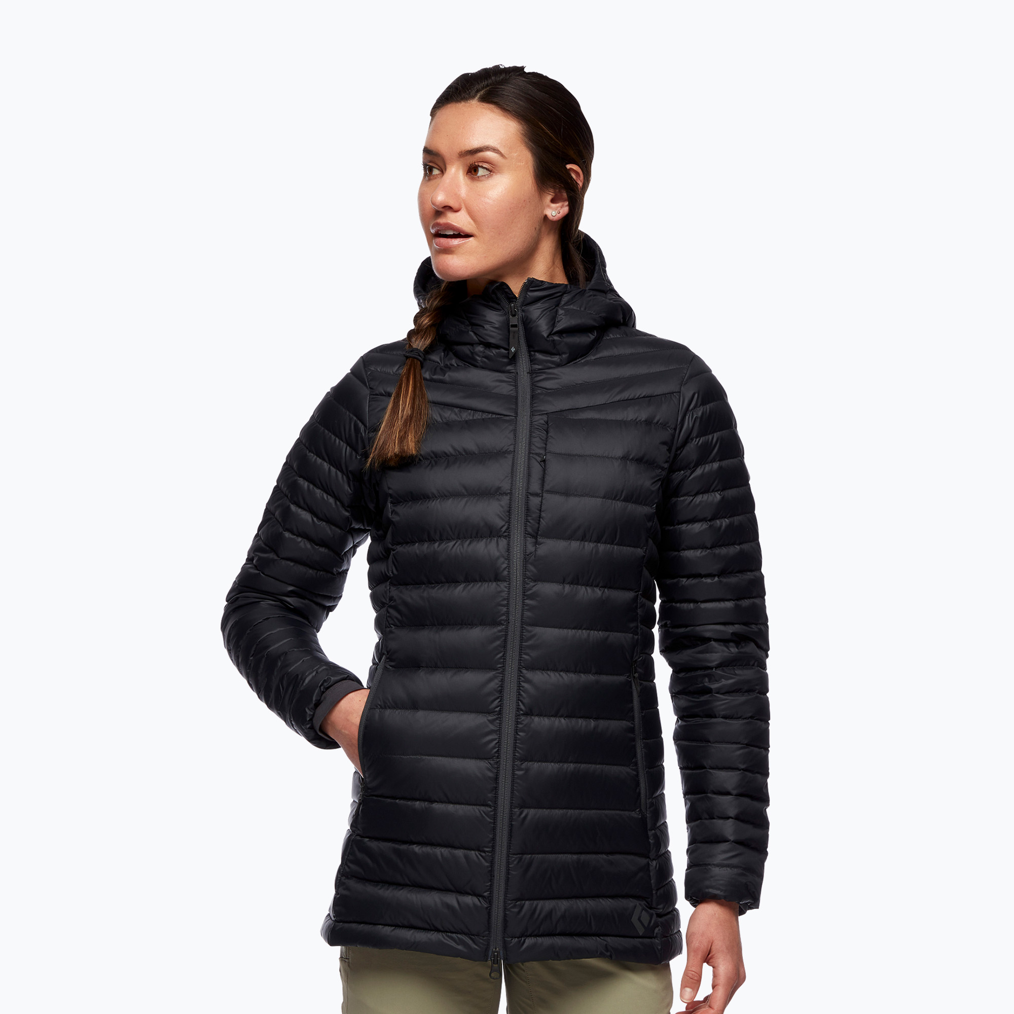 Women's down jacket Black Diamond Access Down Parka black AP7460820002LRG1 (S)