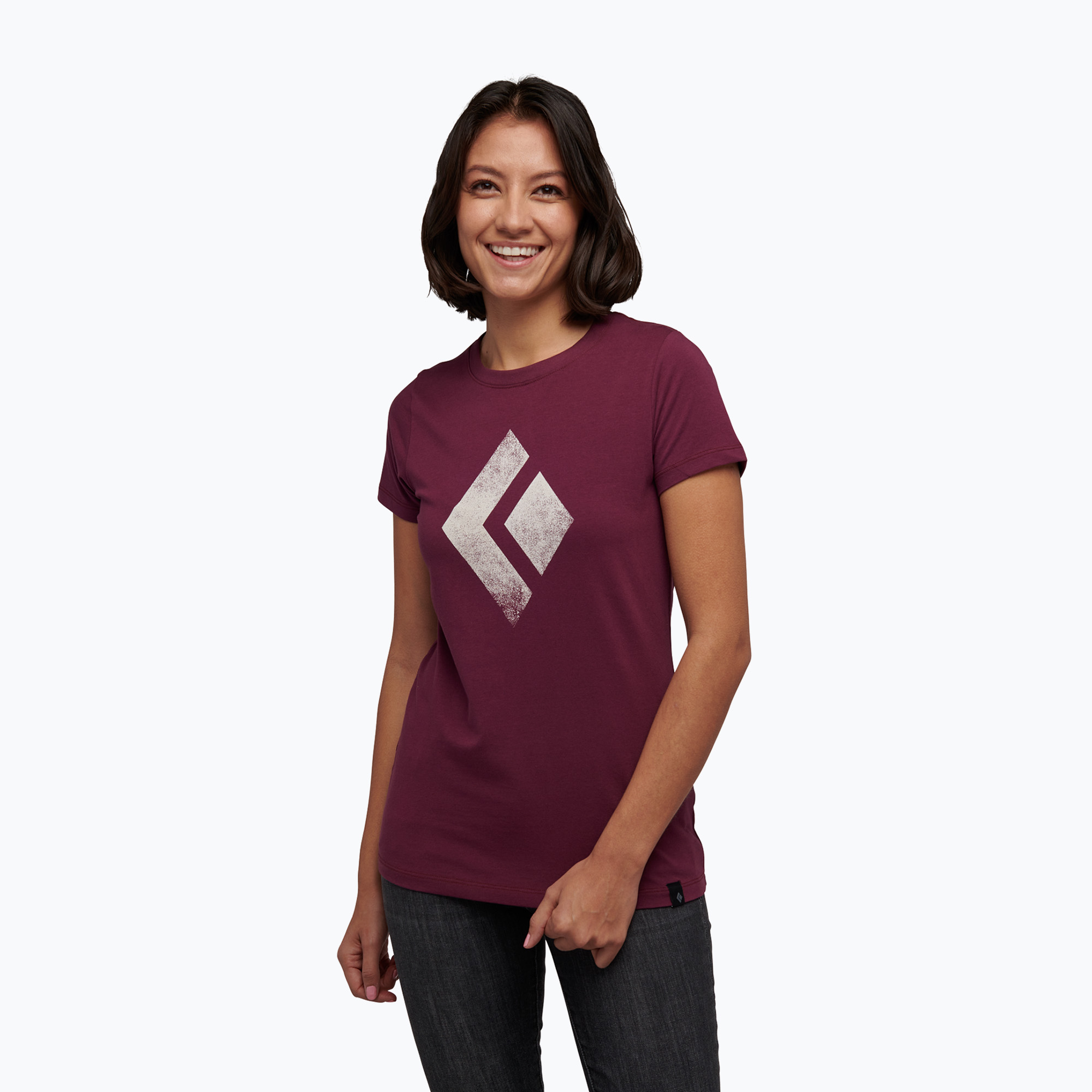 Women's climbing T-shirt Black Diamond Chalked Up purple AP7300525016LRG1 (S)