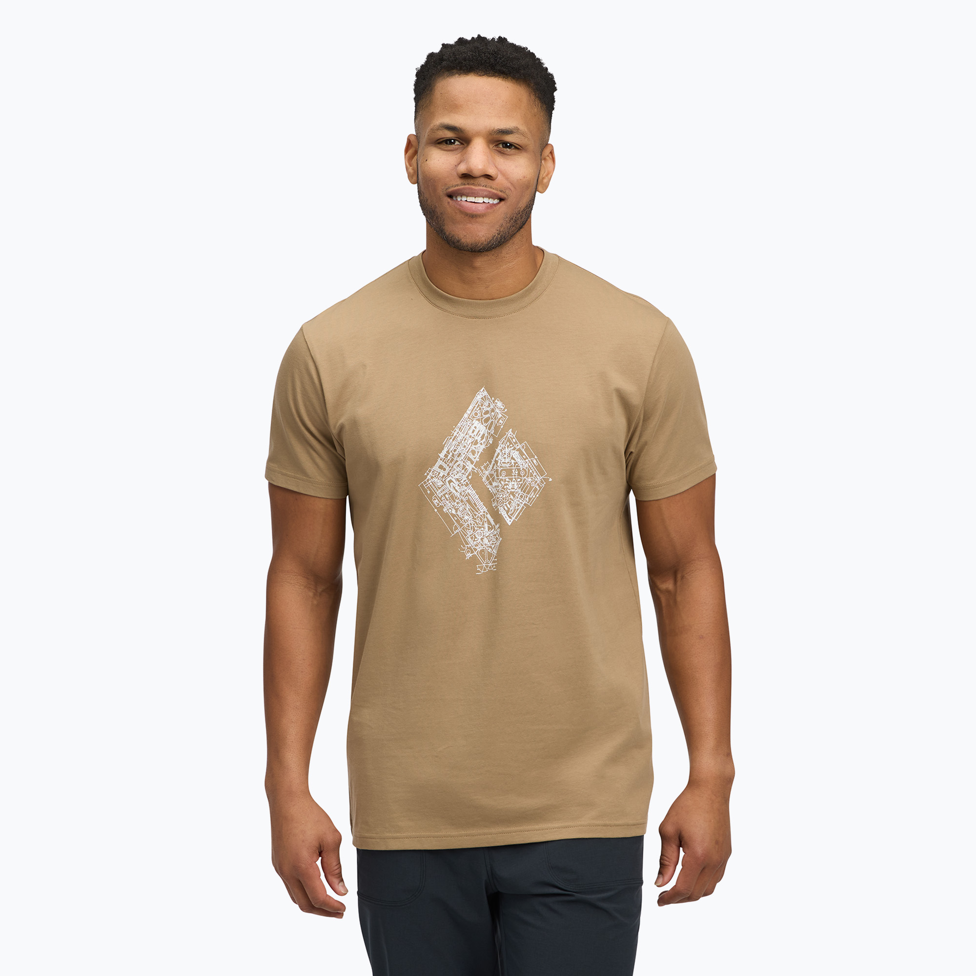 Men's Black Diamond Engineered T-shirt SS Tee mushroom (L)