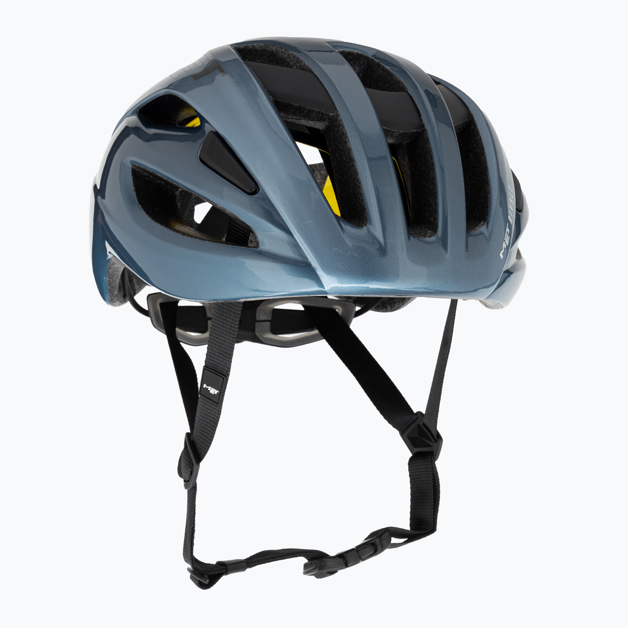 MET bicycle helmet Rivale II Mips navy/silver matt