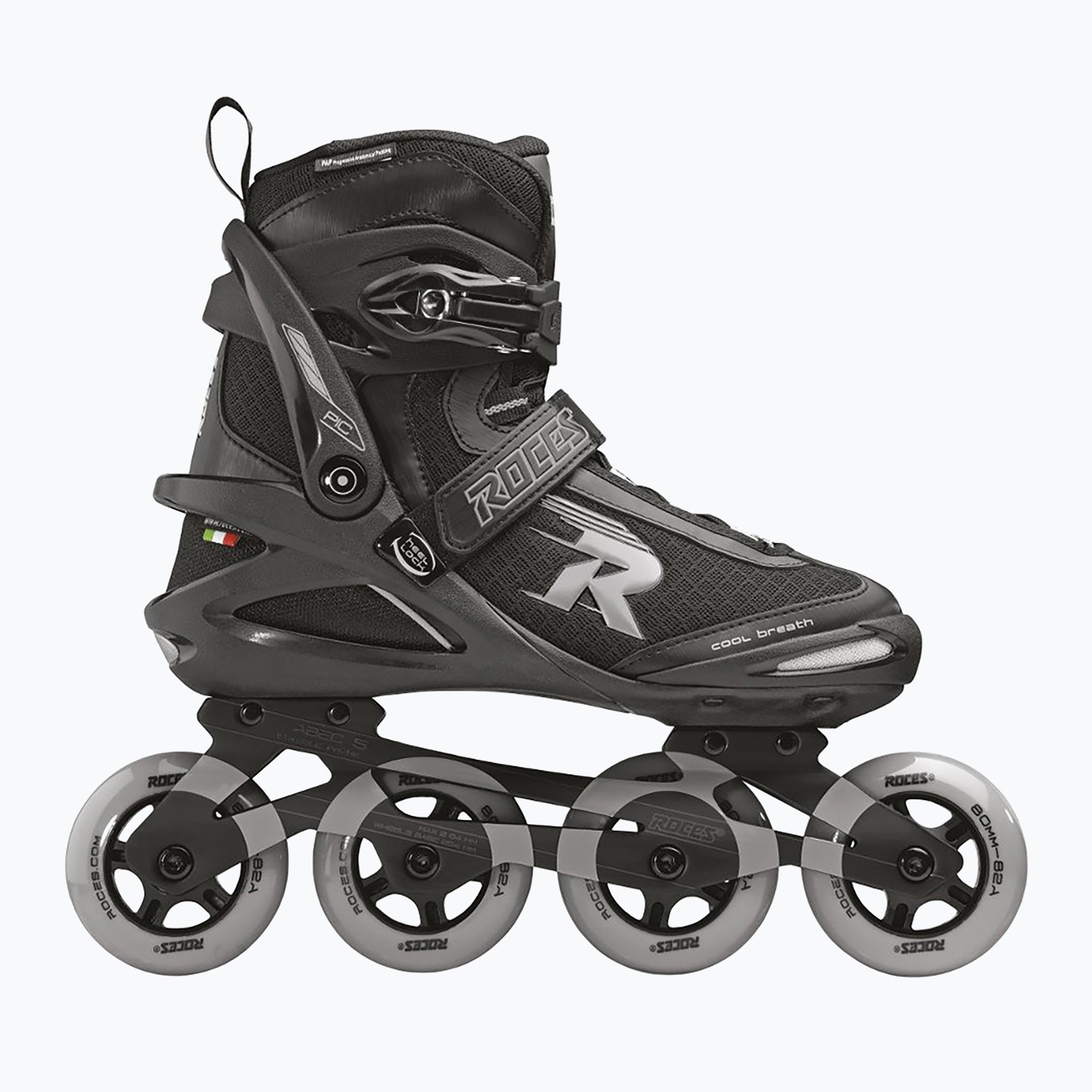 Men's Roces Pic Tif black/light grey roller skates (47 EU)