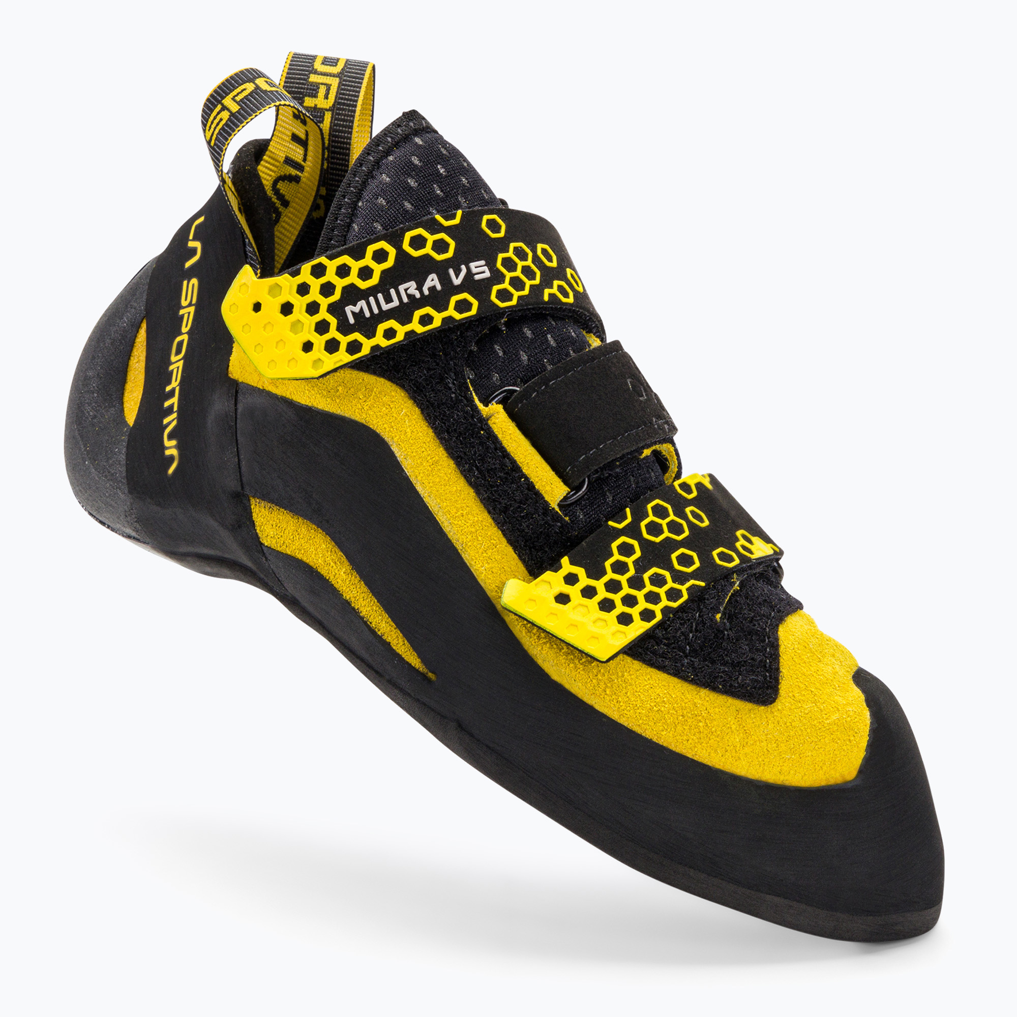 LaSportiva Miura VS men's climbing shoes black/yellow 40F999100 (41 EU)