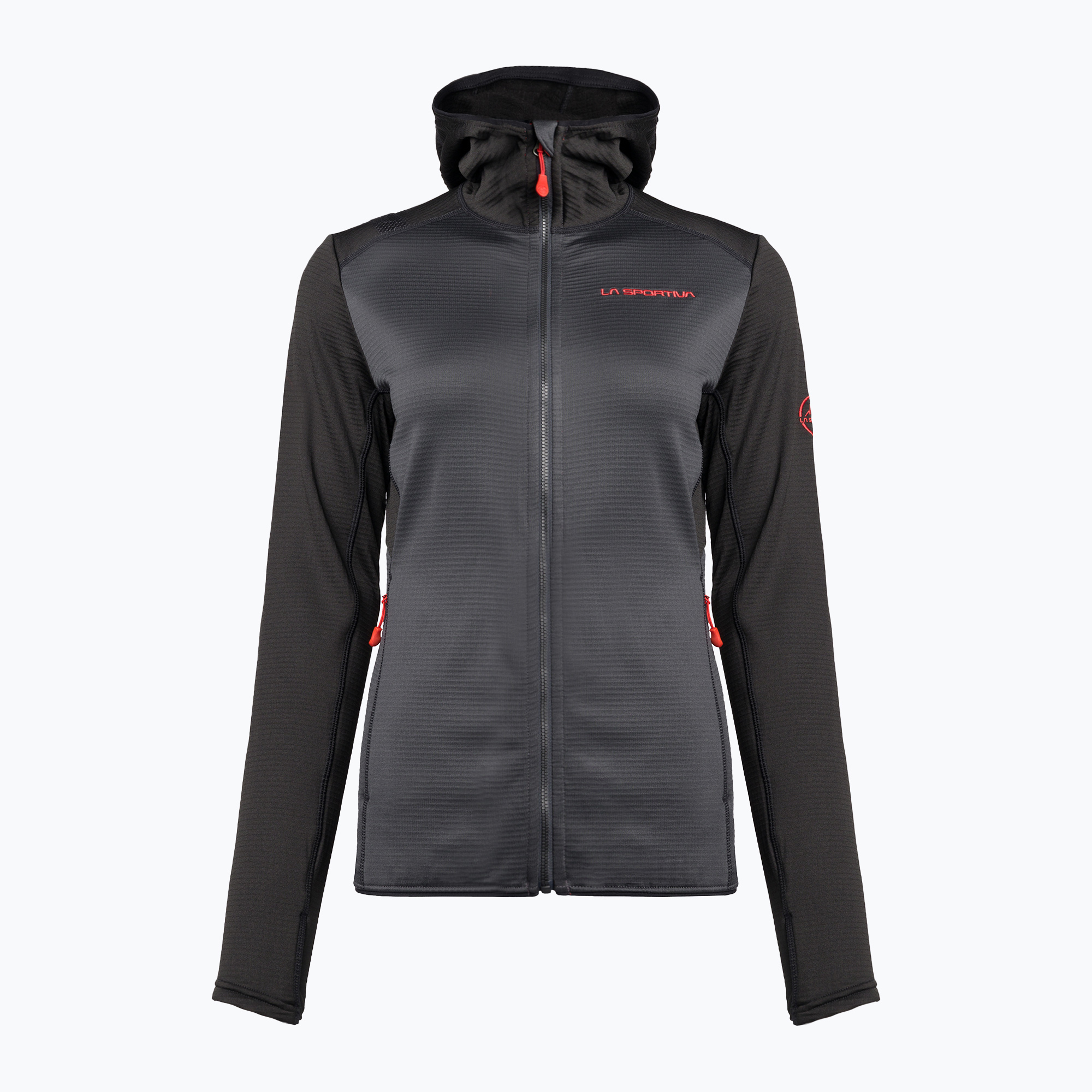 La Sportiva Upendo Hoody carbon/cherry tomato women's trekking sweatshirt