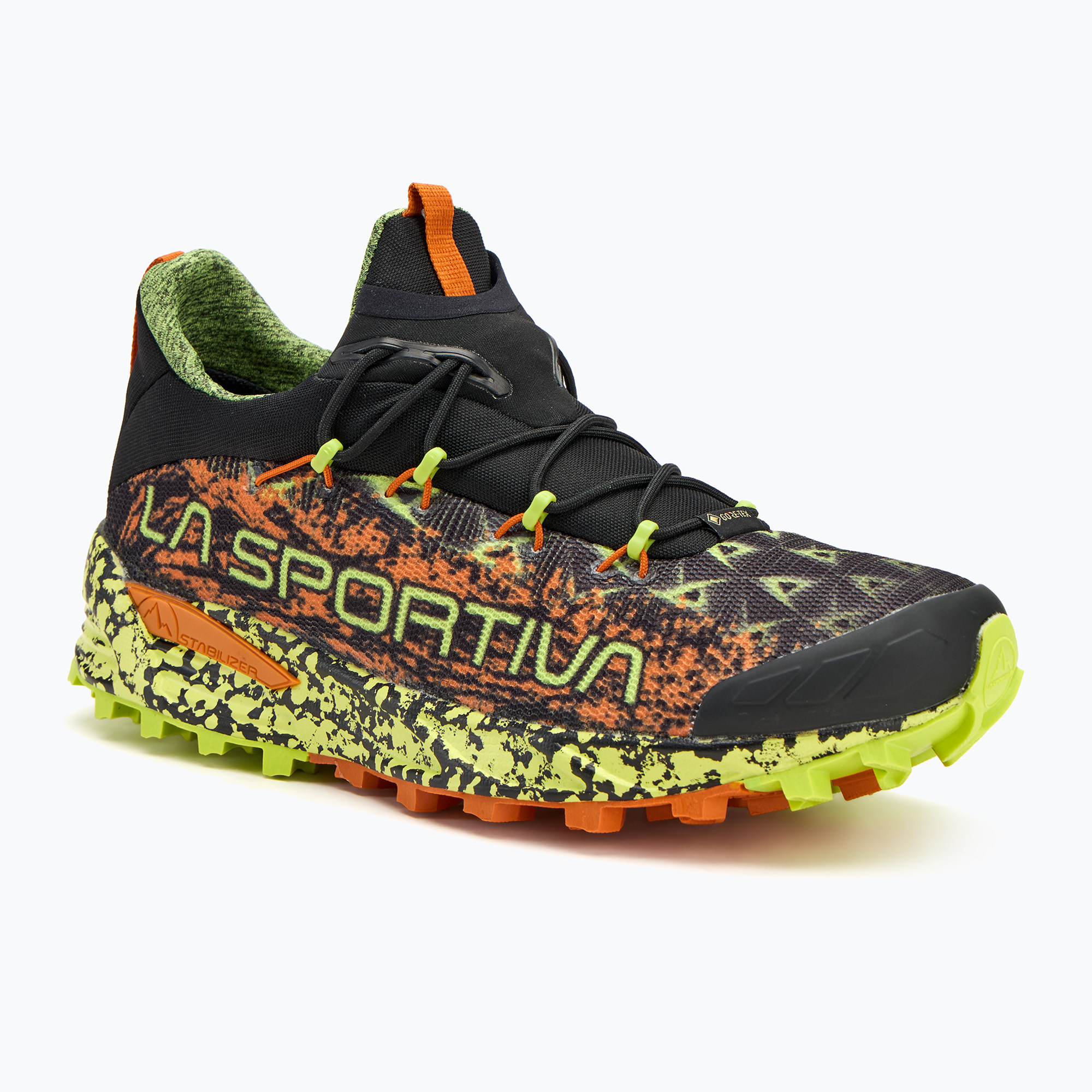 Men's La Sportiva Tempesta GTX black/hawaiian sun running shoe (45 EU)