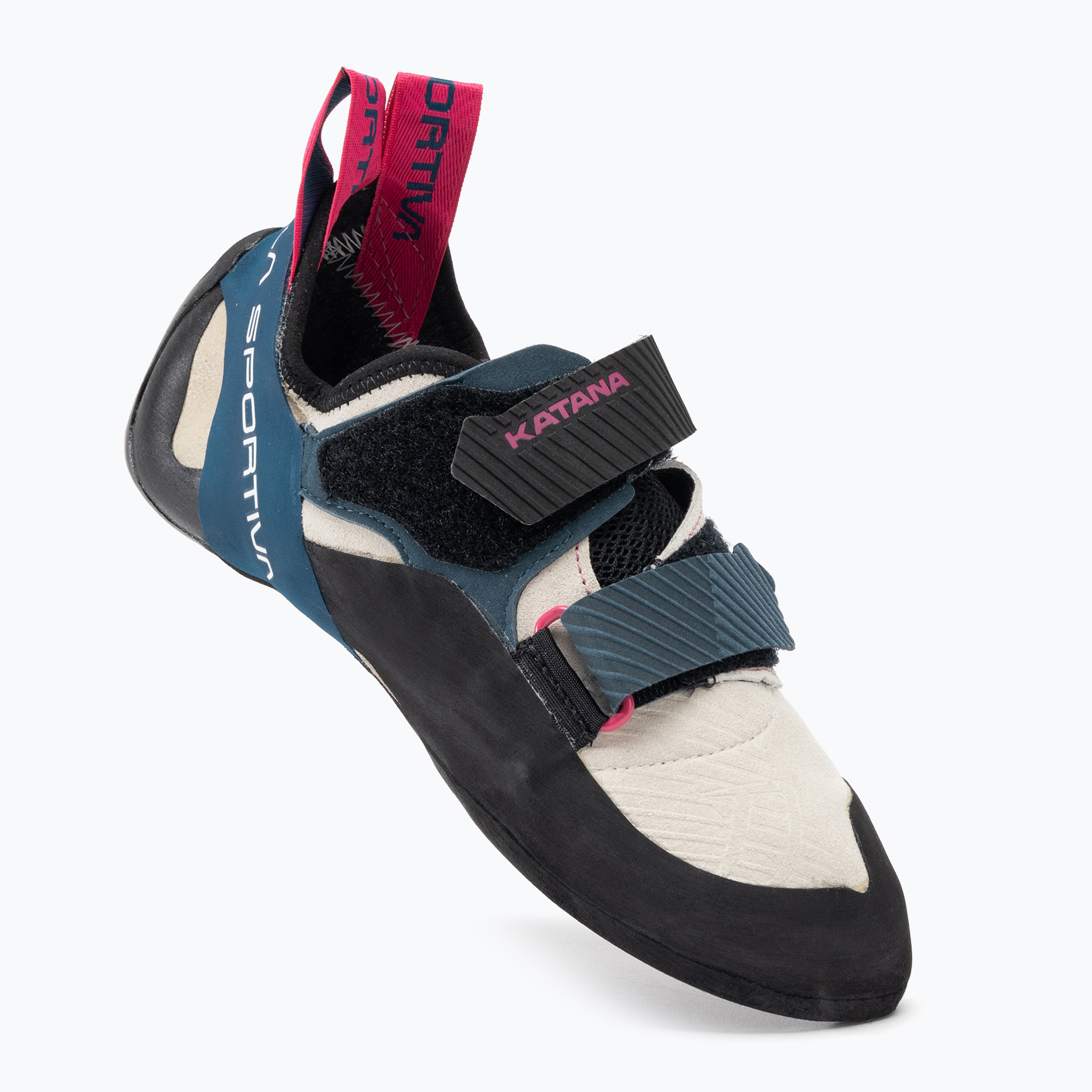 La Sportiva women's climbing shoe Katana white/storm blue (35 EU)