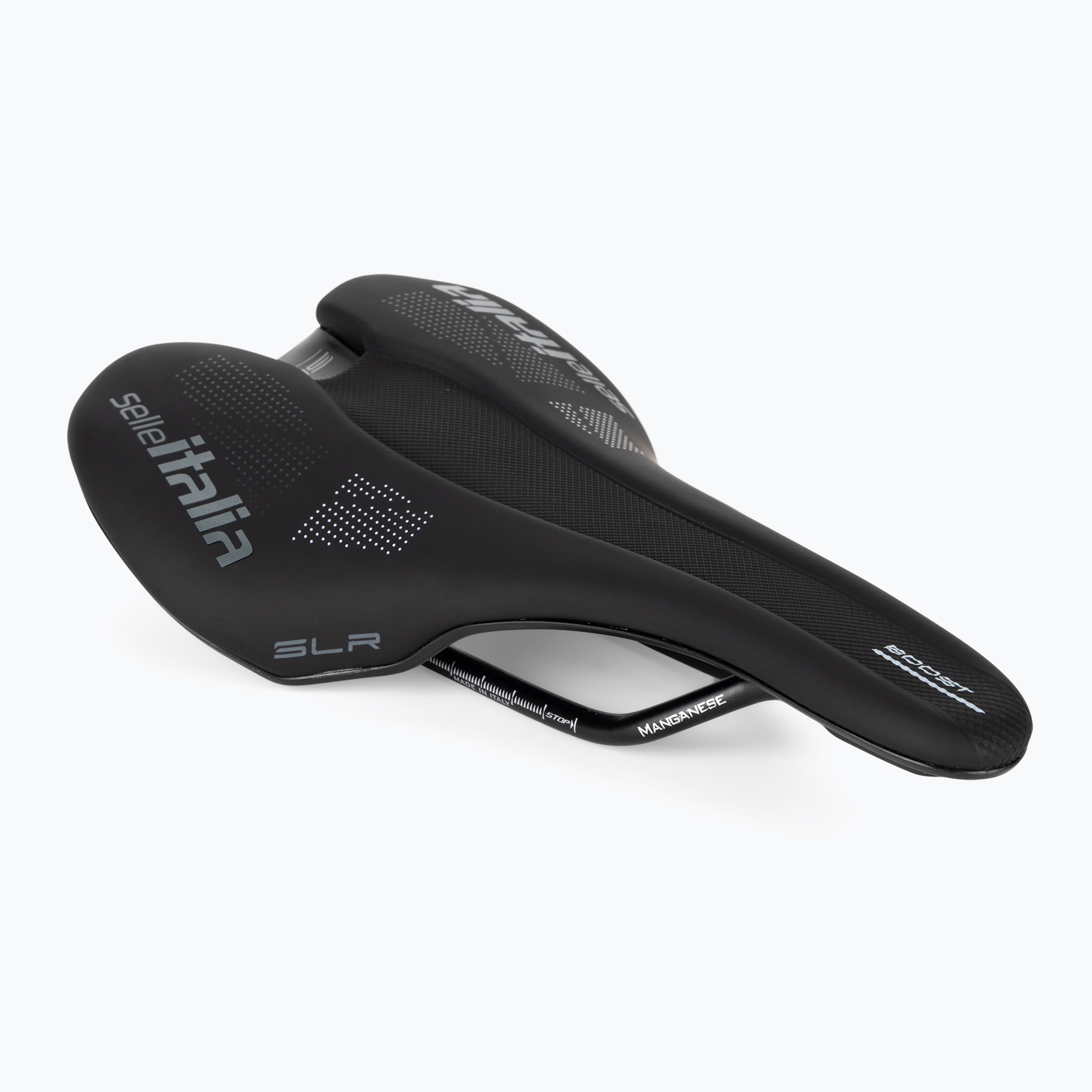 Selle Italia Slr Boost Tm Manganese Rail Soft-Tek bicycle saddle black SIT-041A120MHC001 (L1)