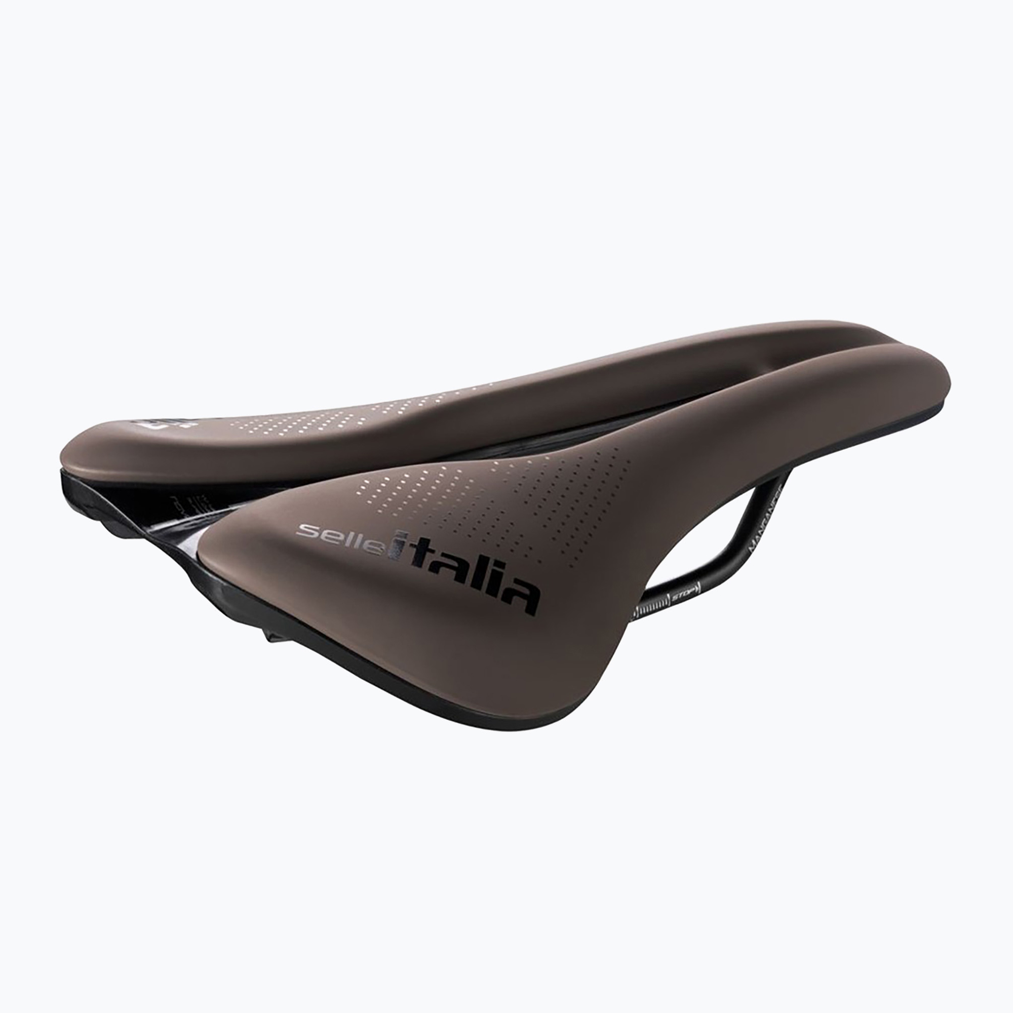 Bike saddle Selle Italia Novus Boost Evo Gravel TM, Superflow, Manganese Rail, Soft-Trek brown (L3)