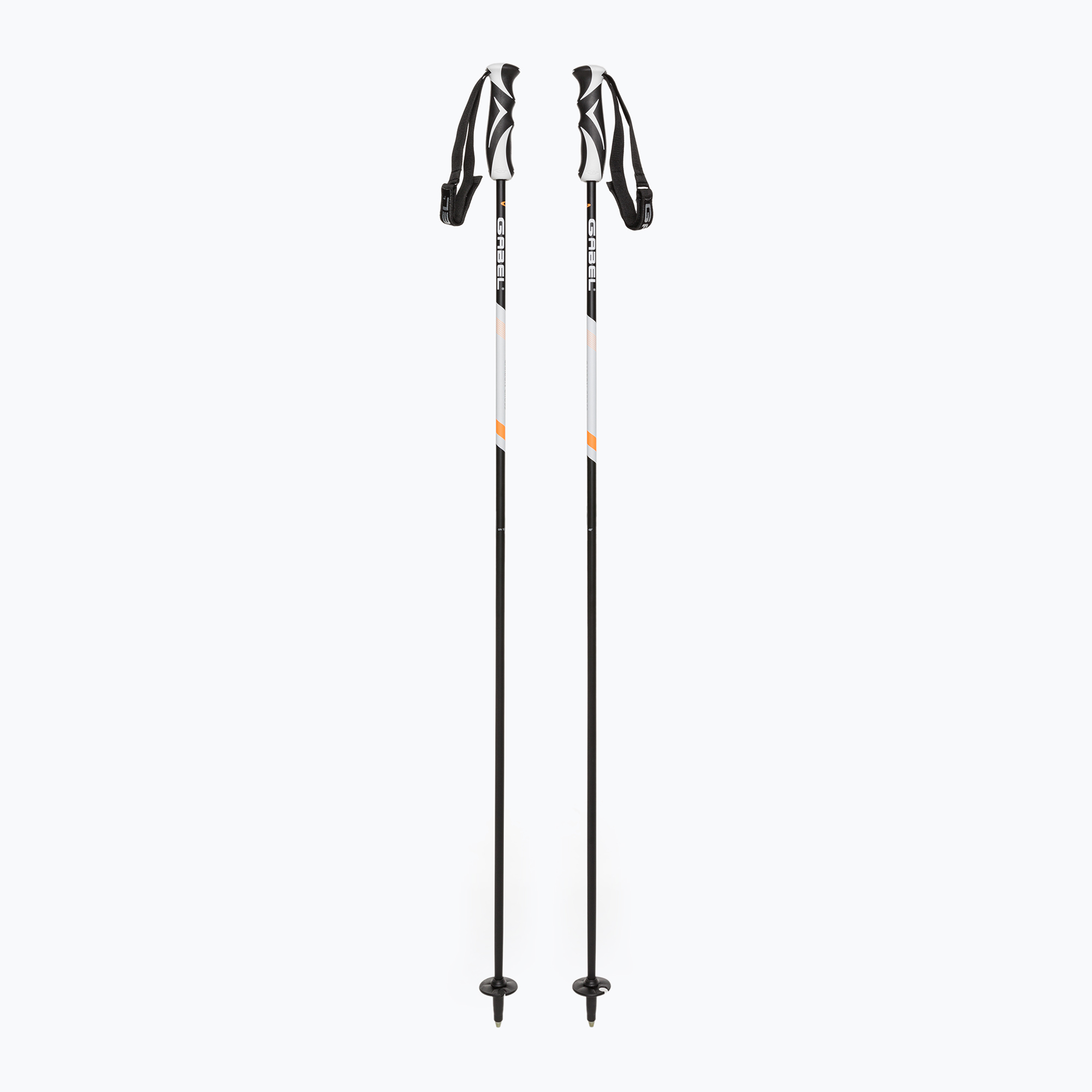 GABEL Carbon Cross ski poles black/white mat (130 cm)