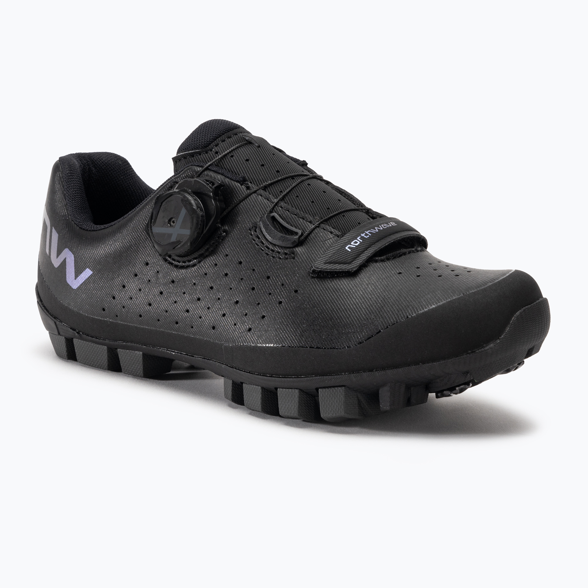 Women's MTB cycling shoes Northwave Hammer Plus black/iridescent (36 EU)