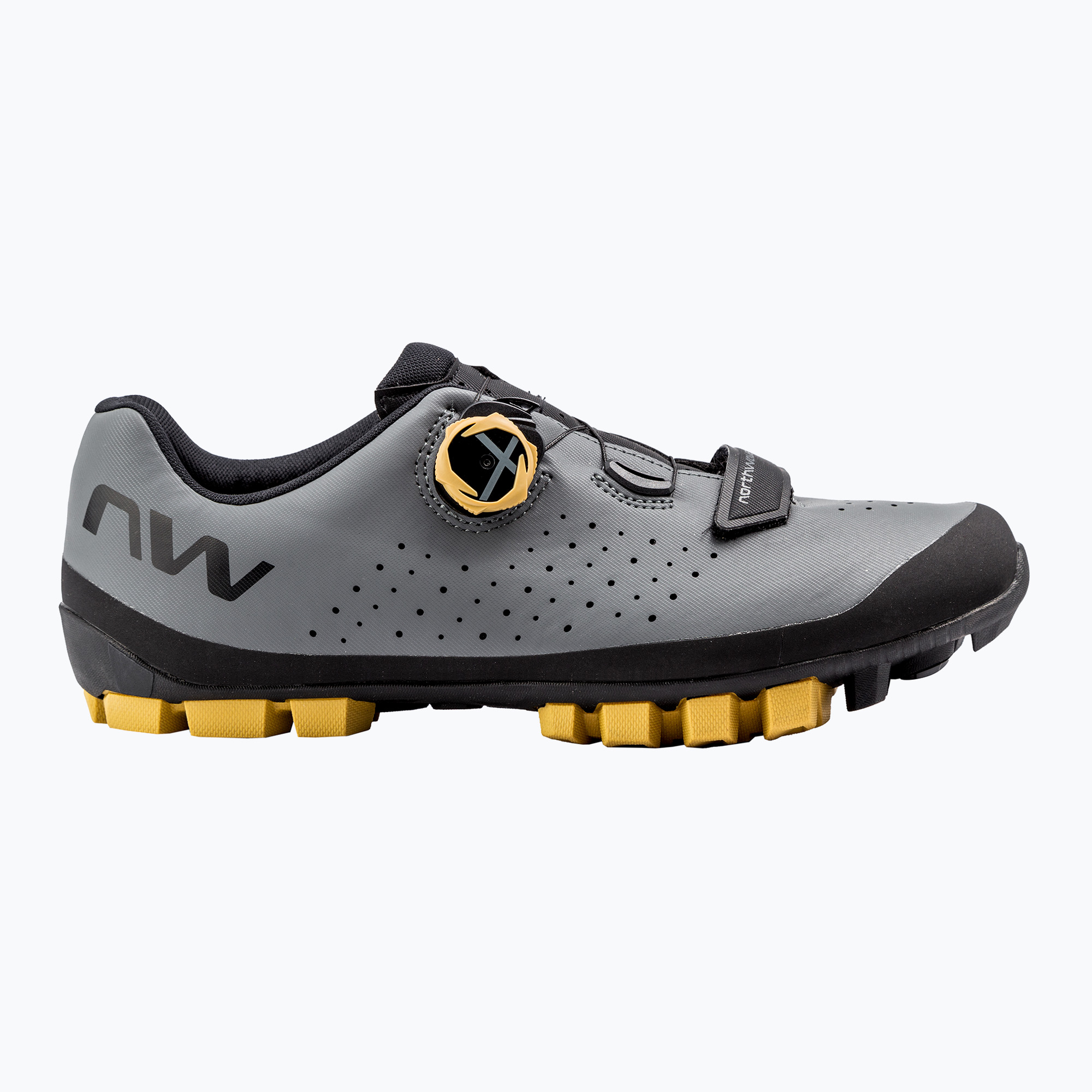 Men's MTB cycling shoes Northwave Hammer Plus dark grey/honey (46 EU)