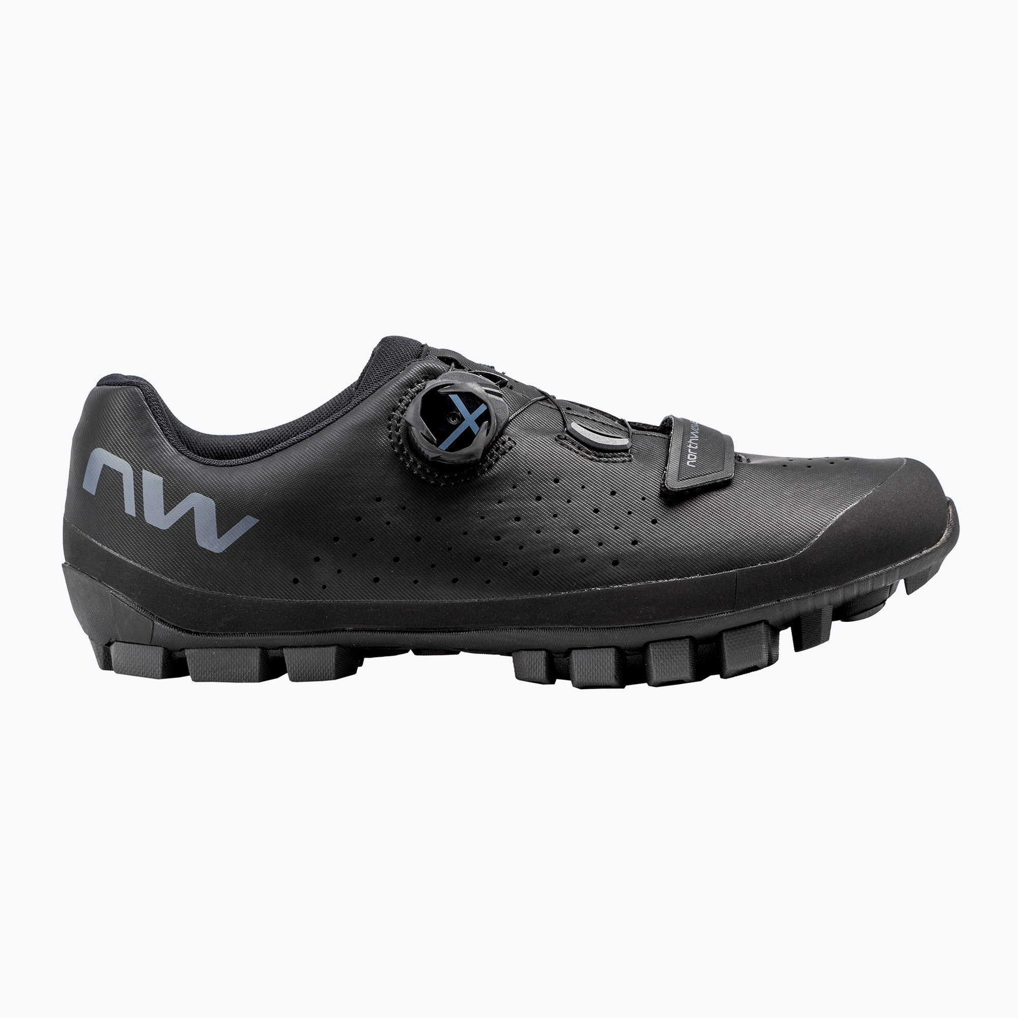 Men's MTB cycling shoes Northwave Hammer Plus Wide black/dark grey (43.5 EU)