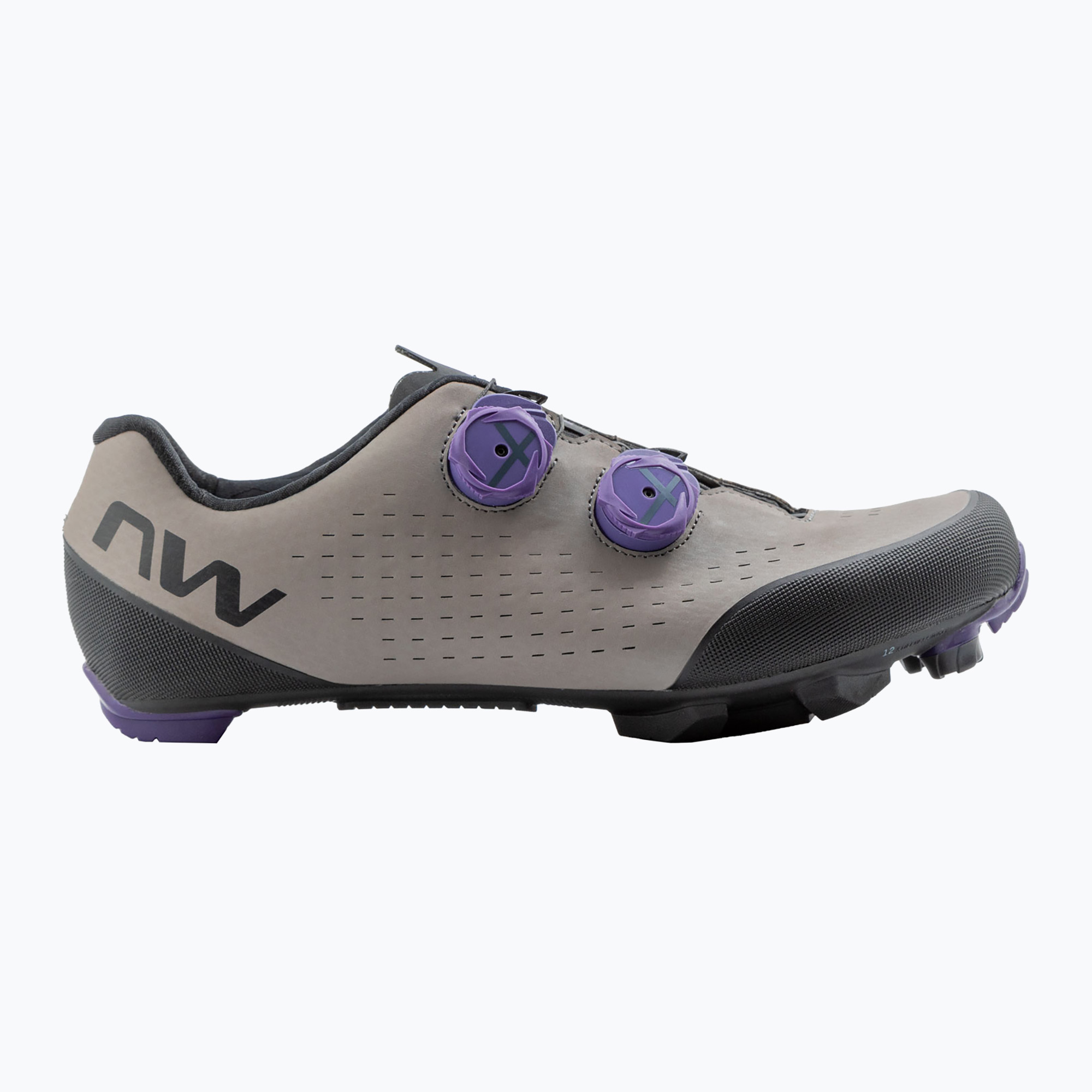 Men's MTB cycling shoes Northwave Rebel 3 sand/dark purple (47 EU)