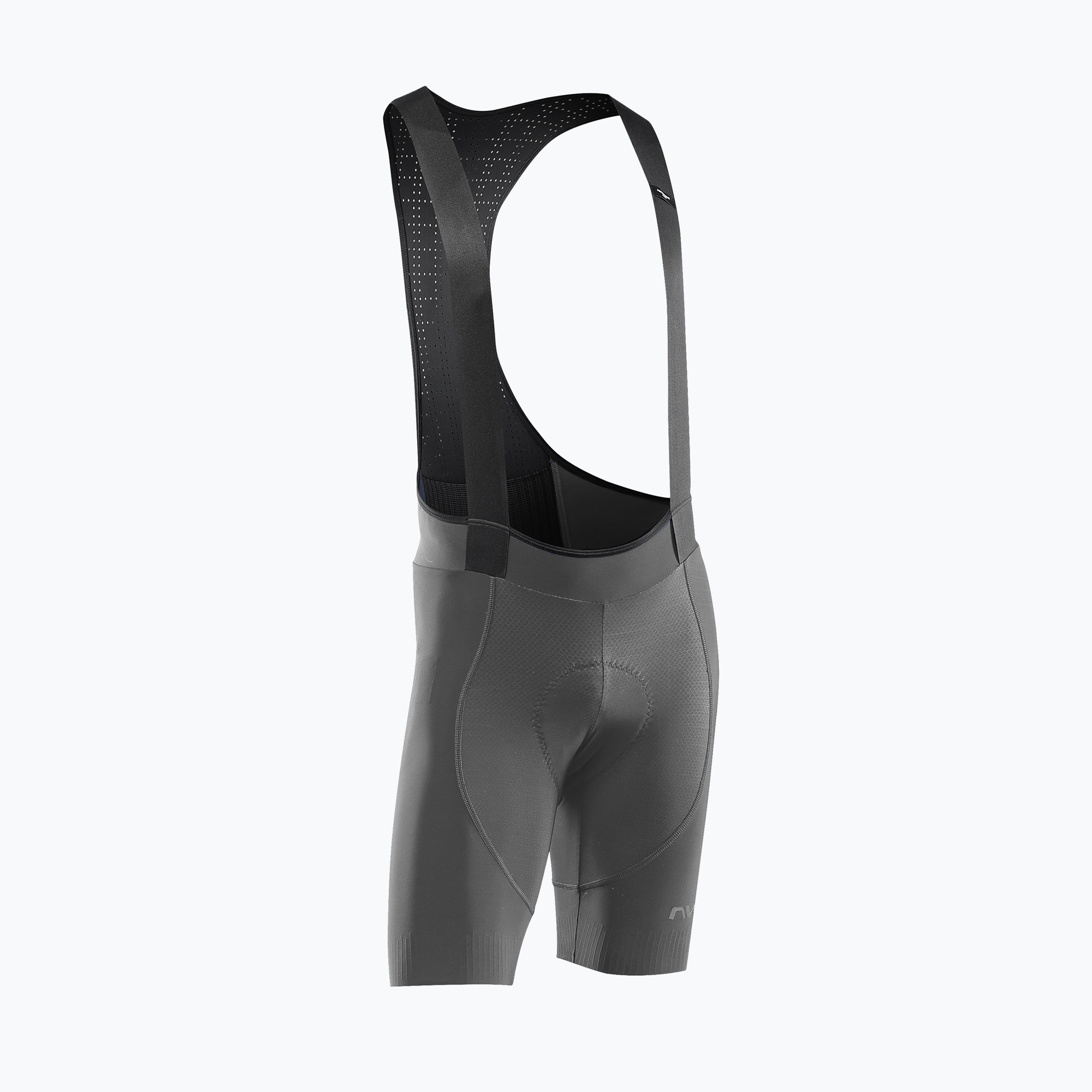 Men's Northwave Fast Bibshort cycling shorts dark grey (XXL)