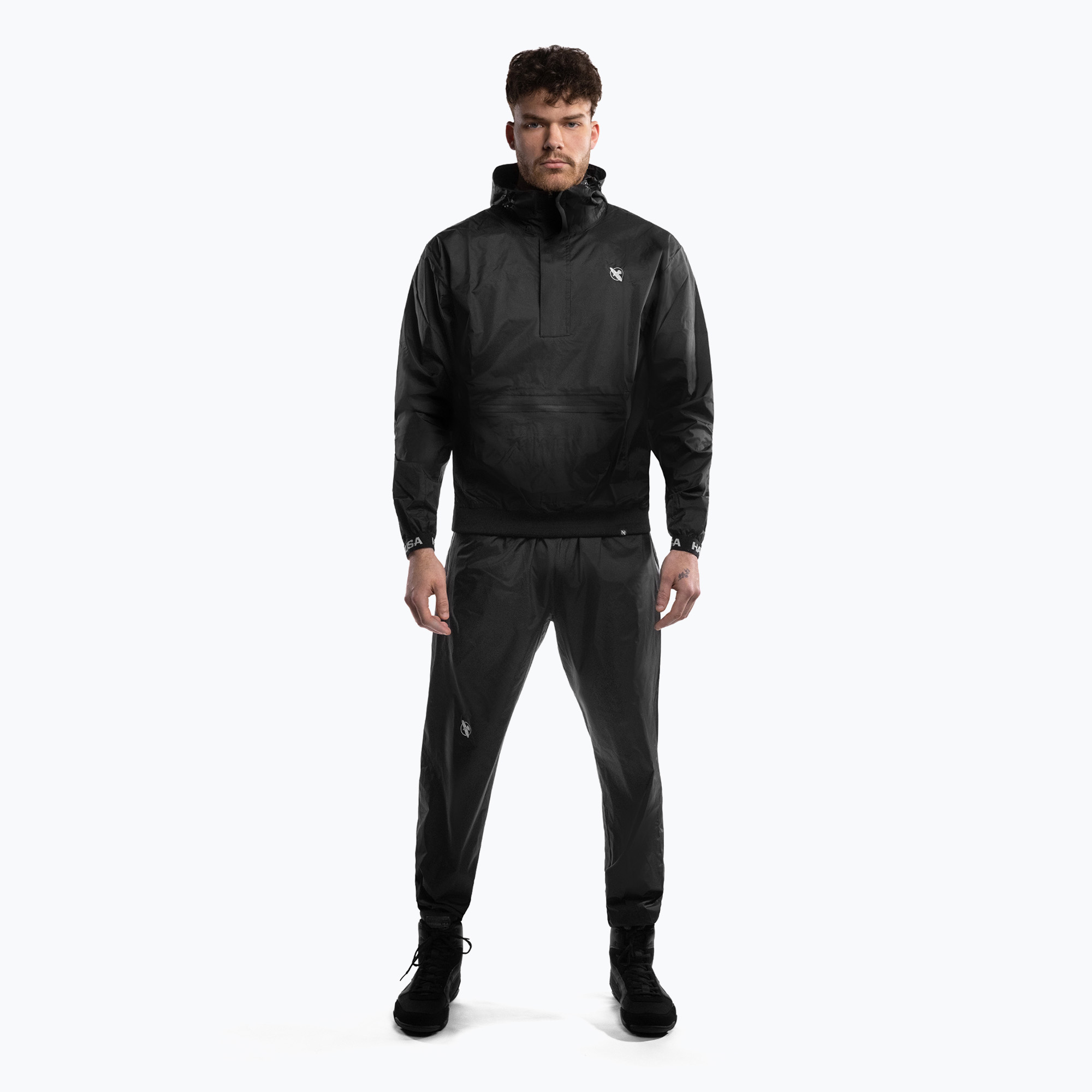 Hayabusa Pro Hooded Sauna suit black (L)