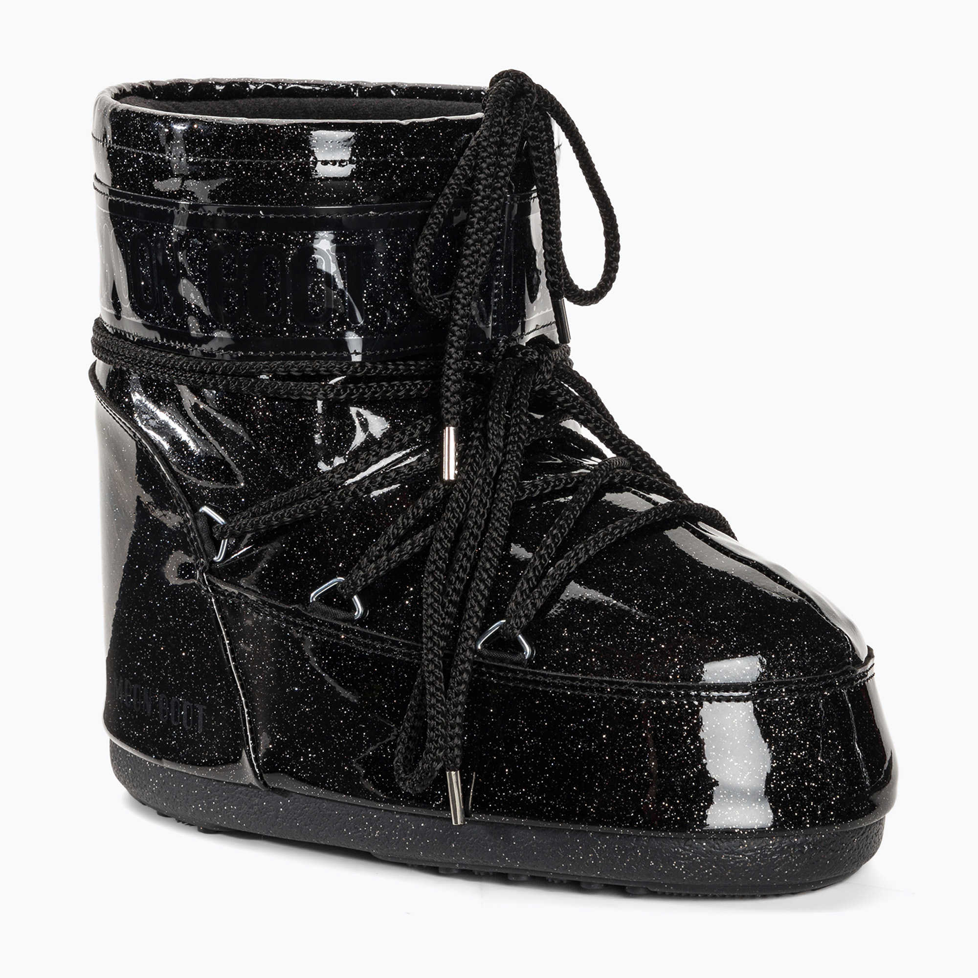 Women's Moon Boot Icon Low Glitter black