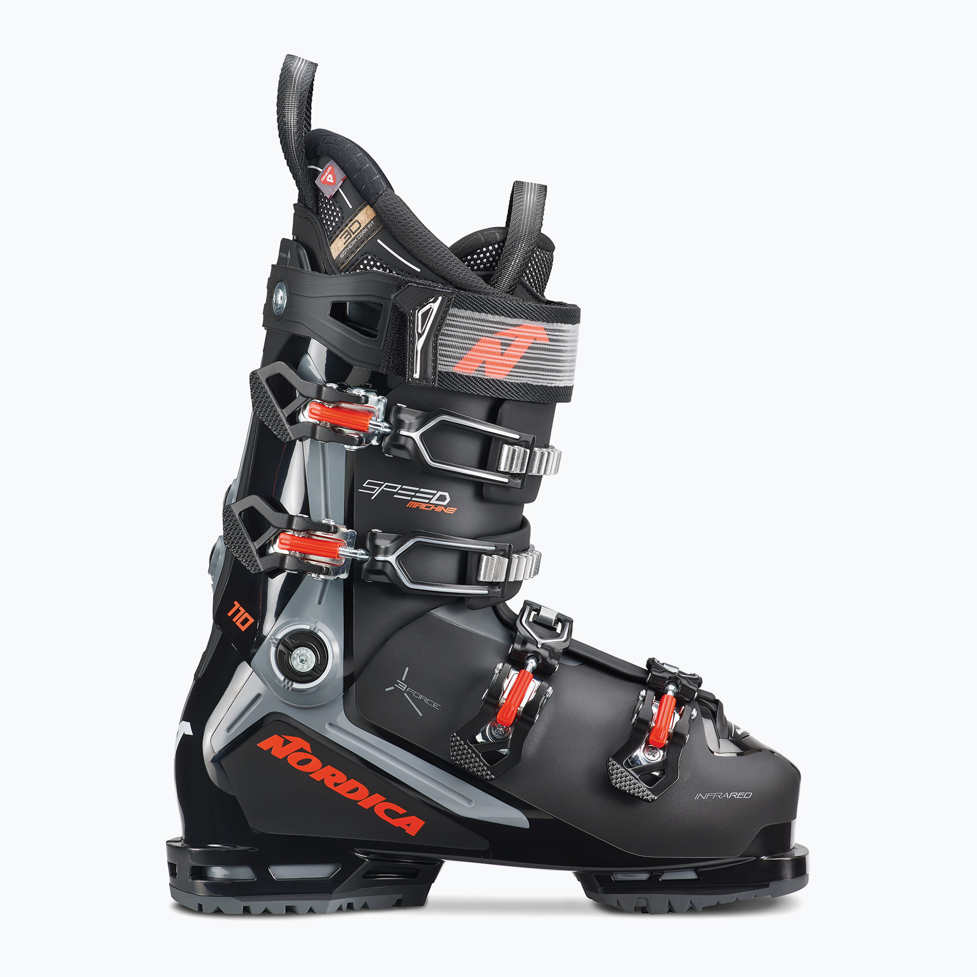 Men's Nordica Speedmachine 3 110 GW ski boots black/grey/red (30.5 cm)