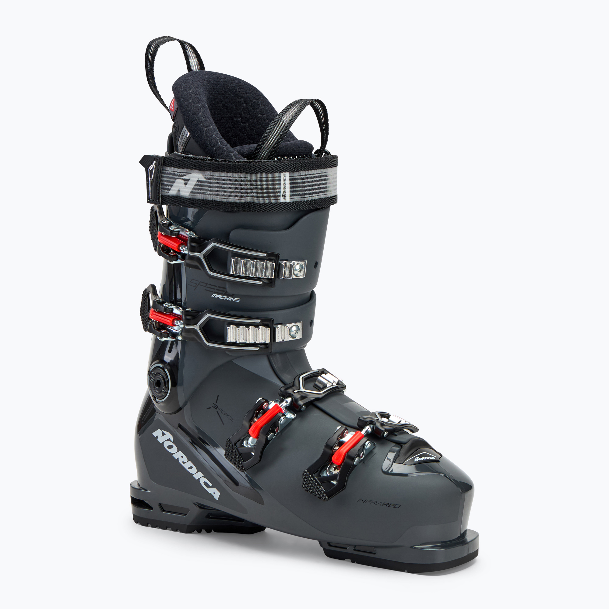 Men's Nordica Speedmachine 3 90 ski boots anthracite/black/red (28.5 cm)