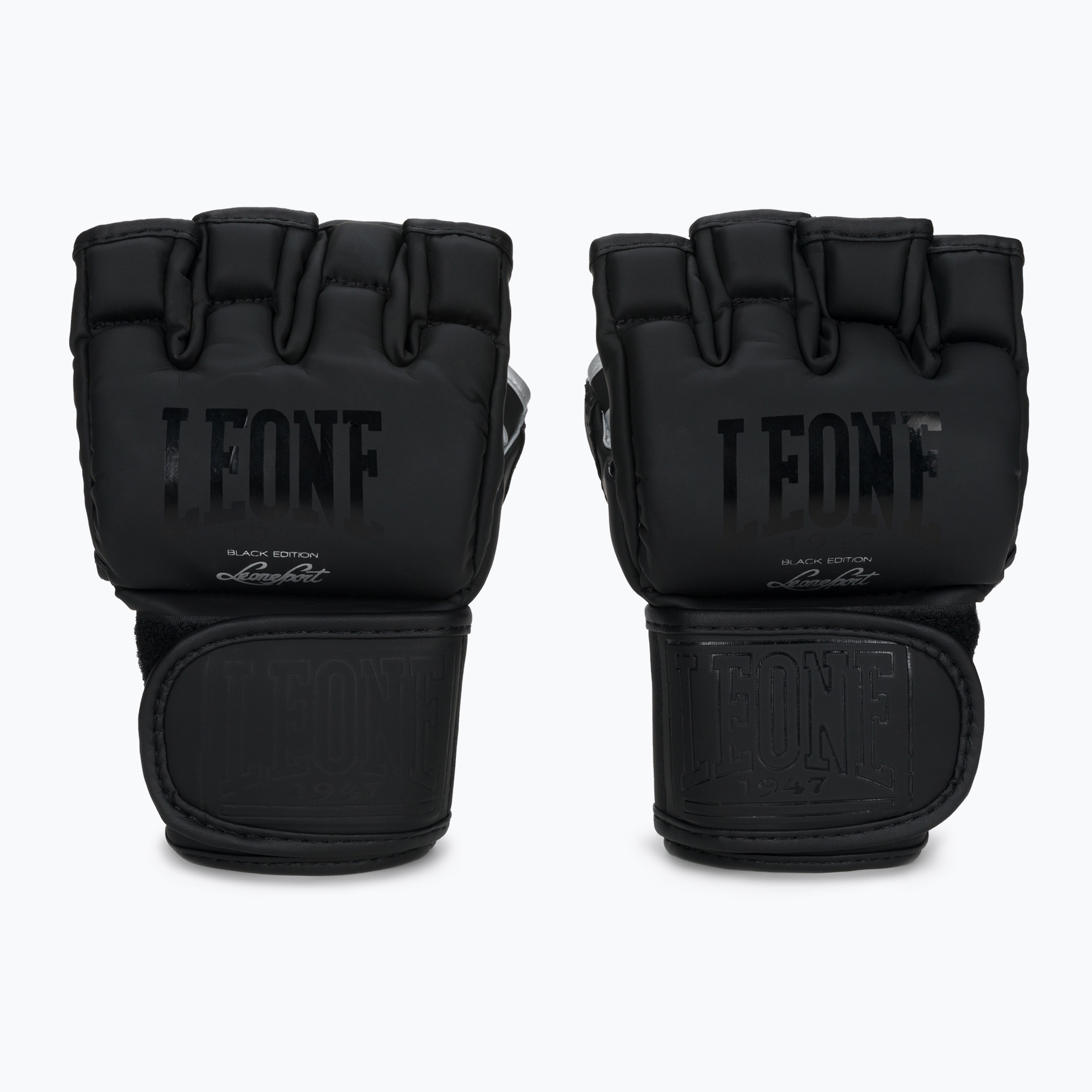 LEONE 1947 Black Edition MMA grappling gloves black GP105 (S)