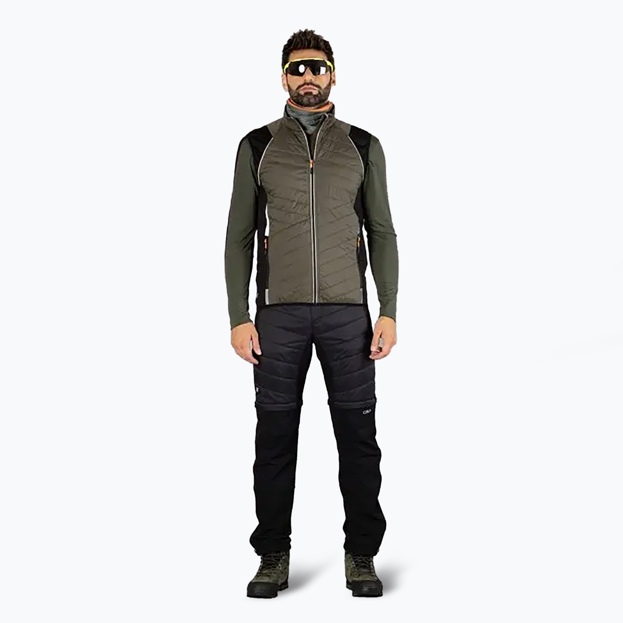 Men's CMP softshell jacket 30A2647 sage