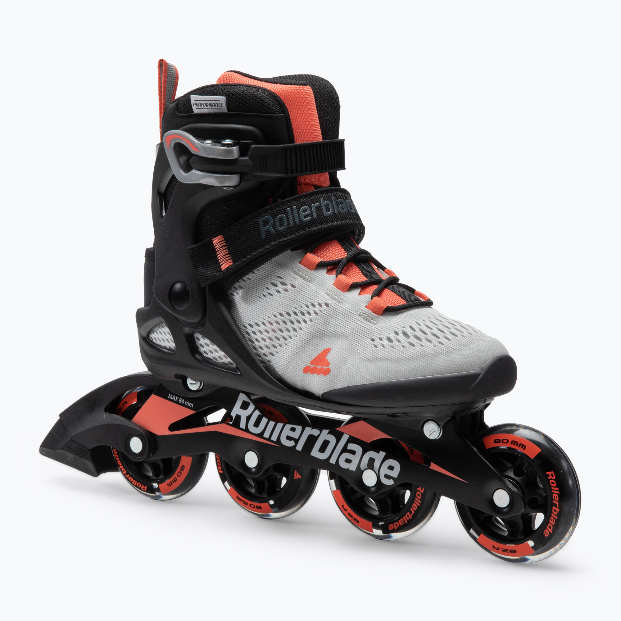 Women's Rollerblade Macroblade 80 grey-orange 07100700 R50 roller skates (37 EU)