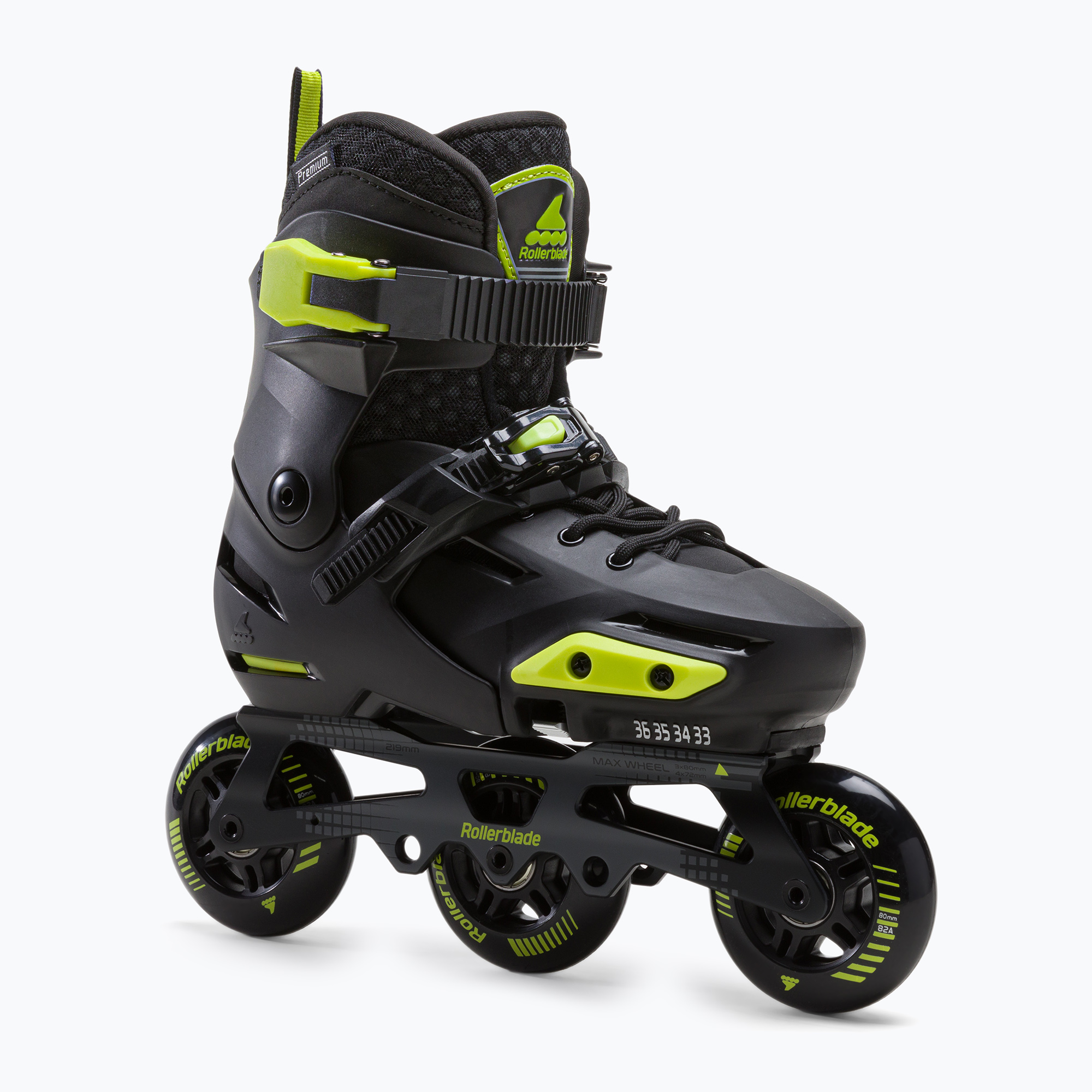 Rollerblade Apex 3WD children's roller skates black 07221400 1A1 (29-32 EU)