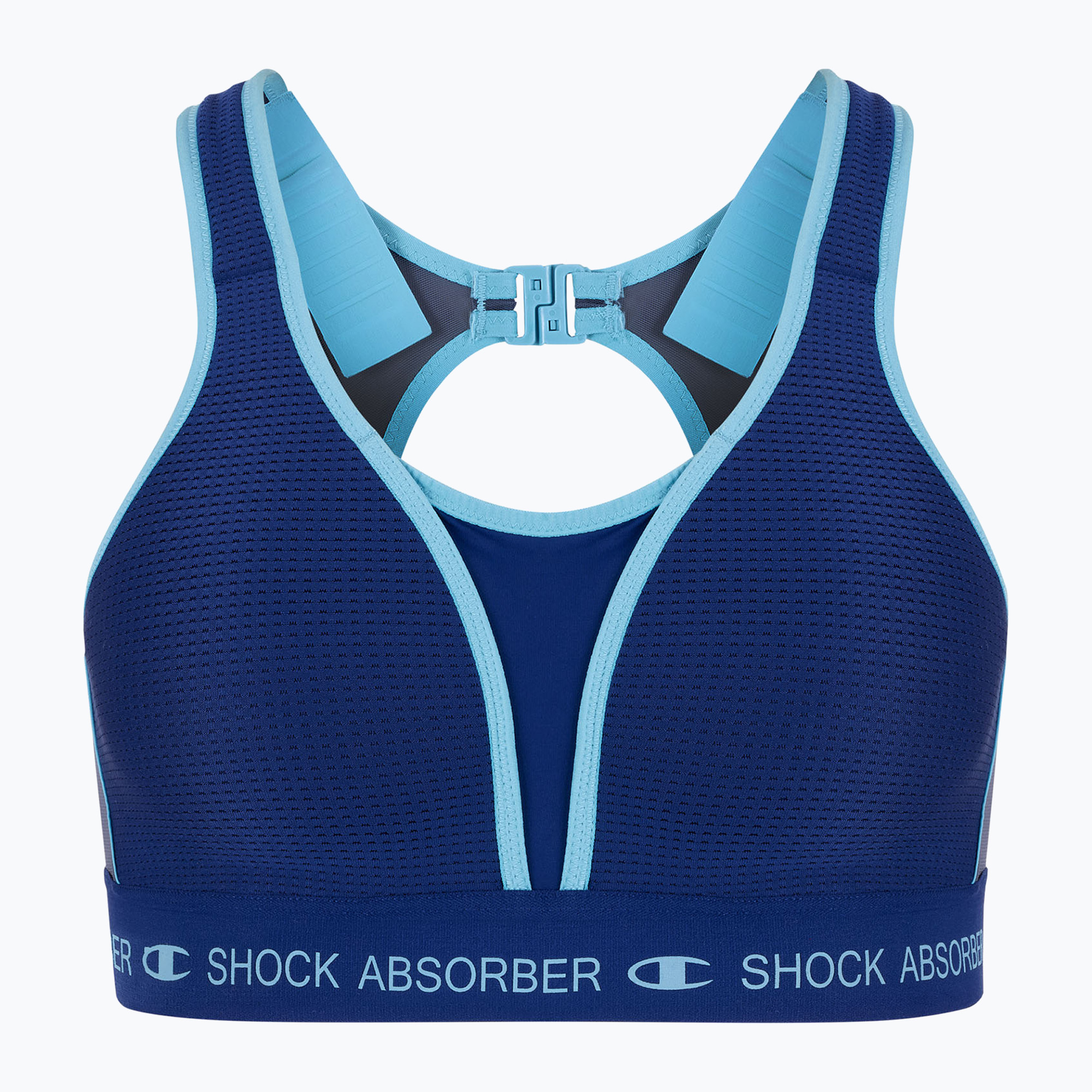 Shock Absorber Ultimate Run Bra Padded athletic navy training bra (75C)
