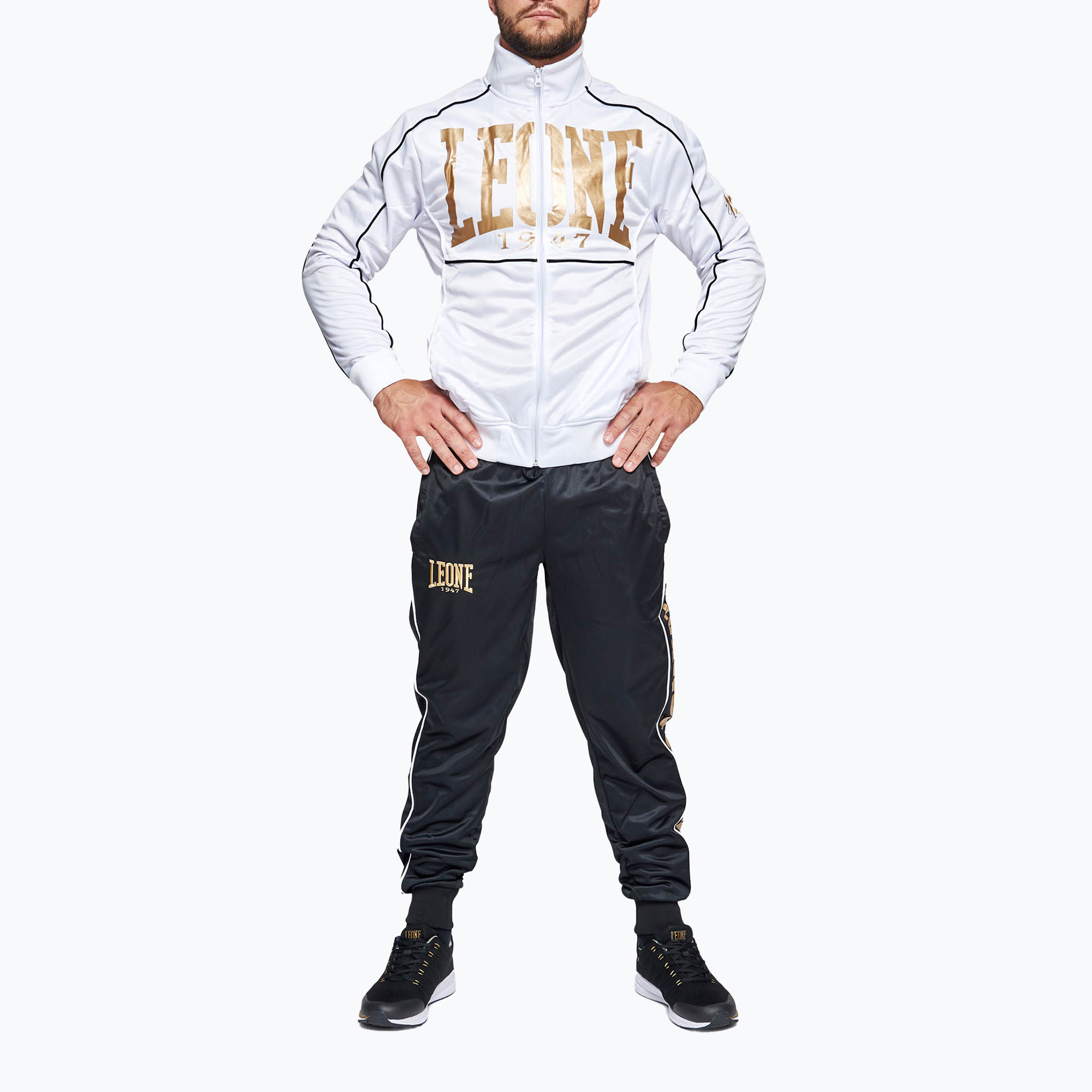 LEONE training tracksuit 1947 premium white (S)