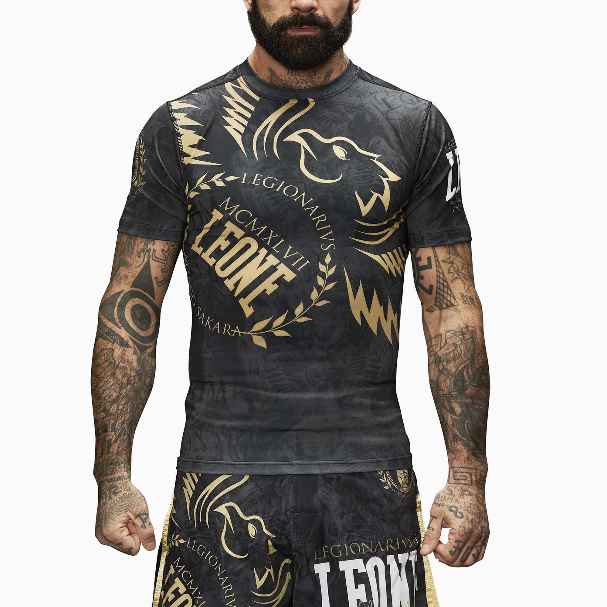 Training rushguard LEONE 1947 Legionarvis black (M)