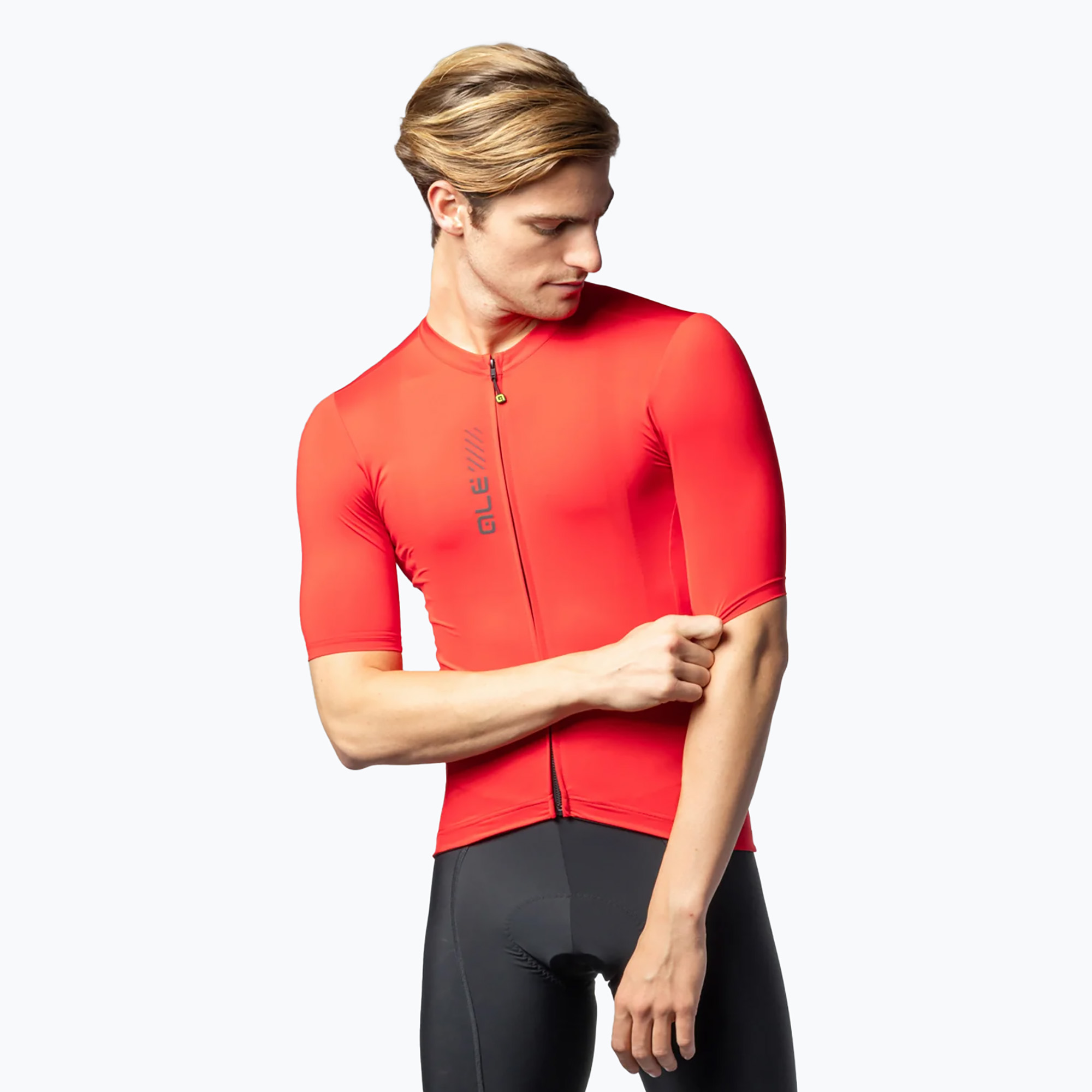 Men's cycling jersey Alé Color Block red (M)