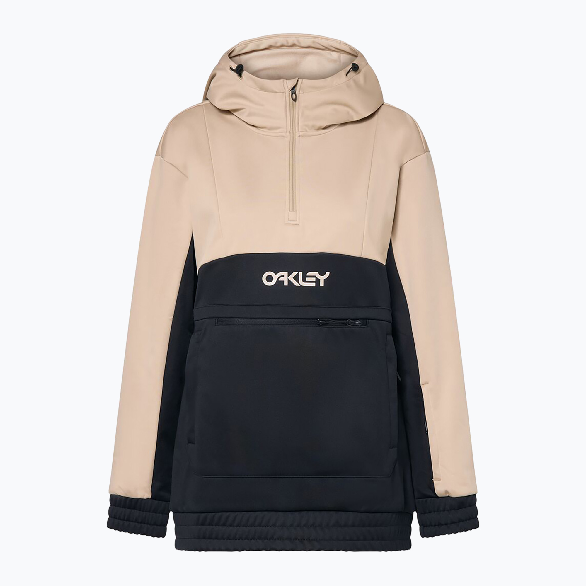 Oakley women's TNP Nose Grab Softshell Hoodie humus/blackout (S)