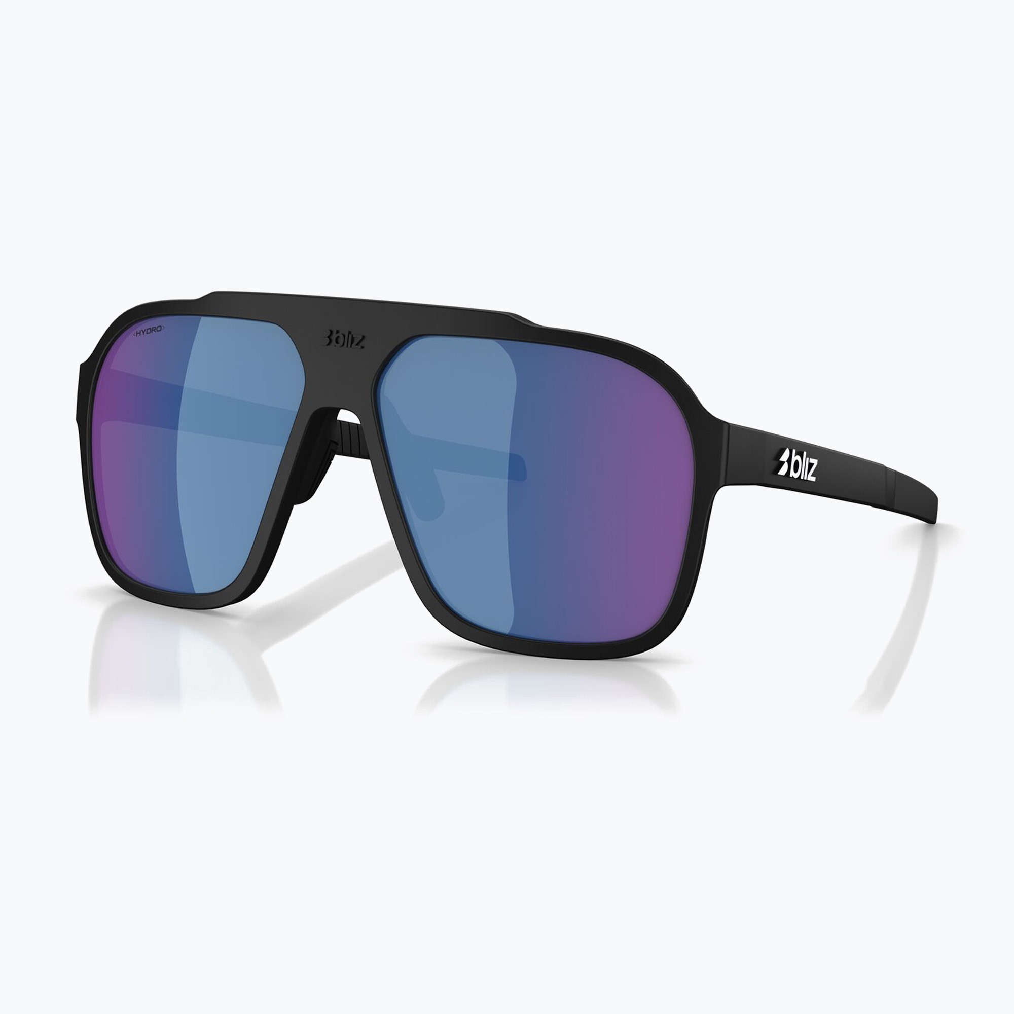 Bliz A002 matte black/brown purple multi sunglasses (701804)