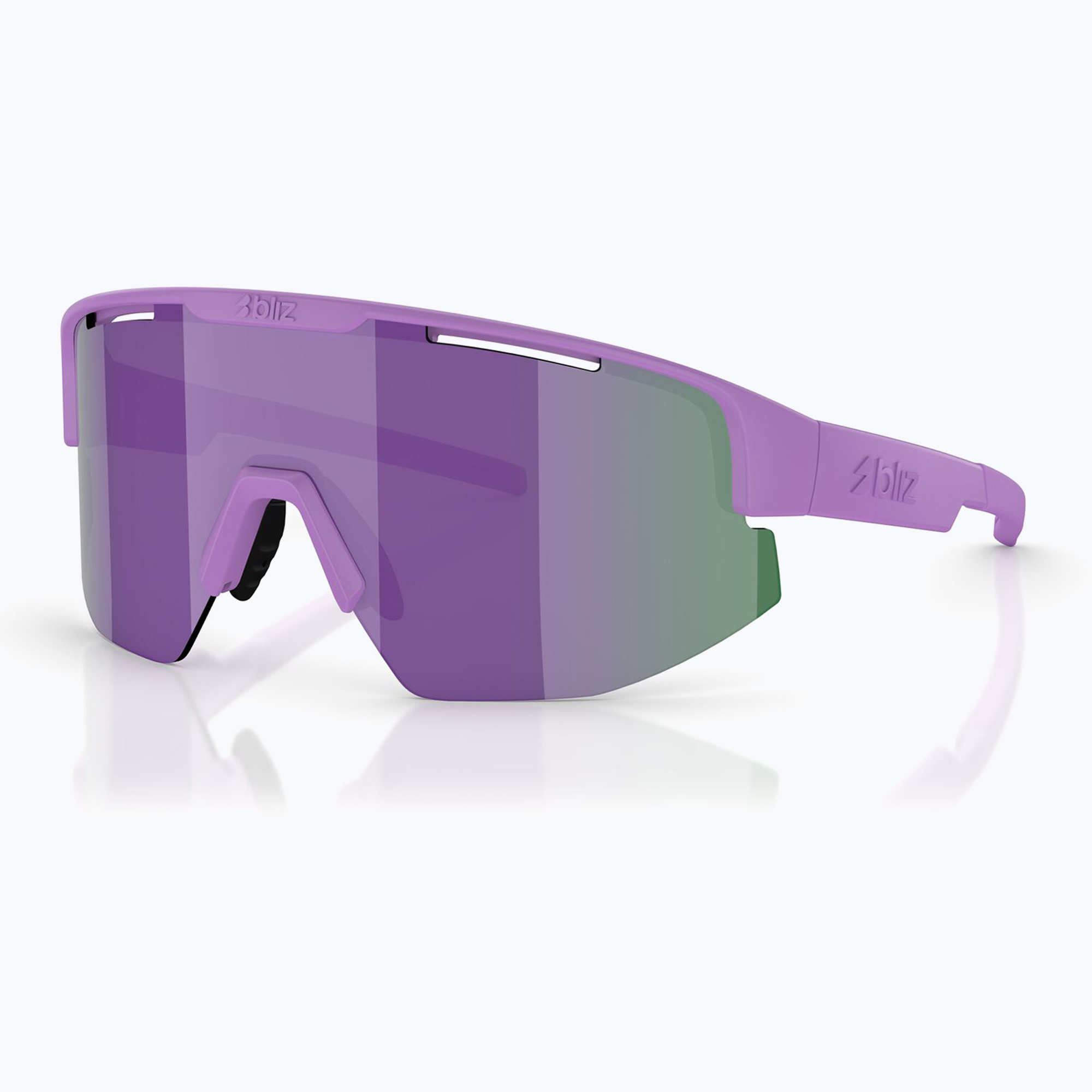 Bliz Matrix Small matte purple/grey purple mirror sunglasses