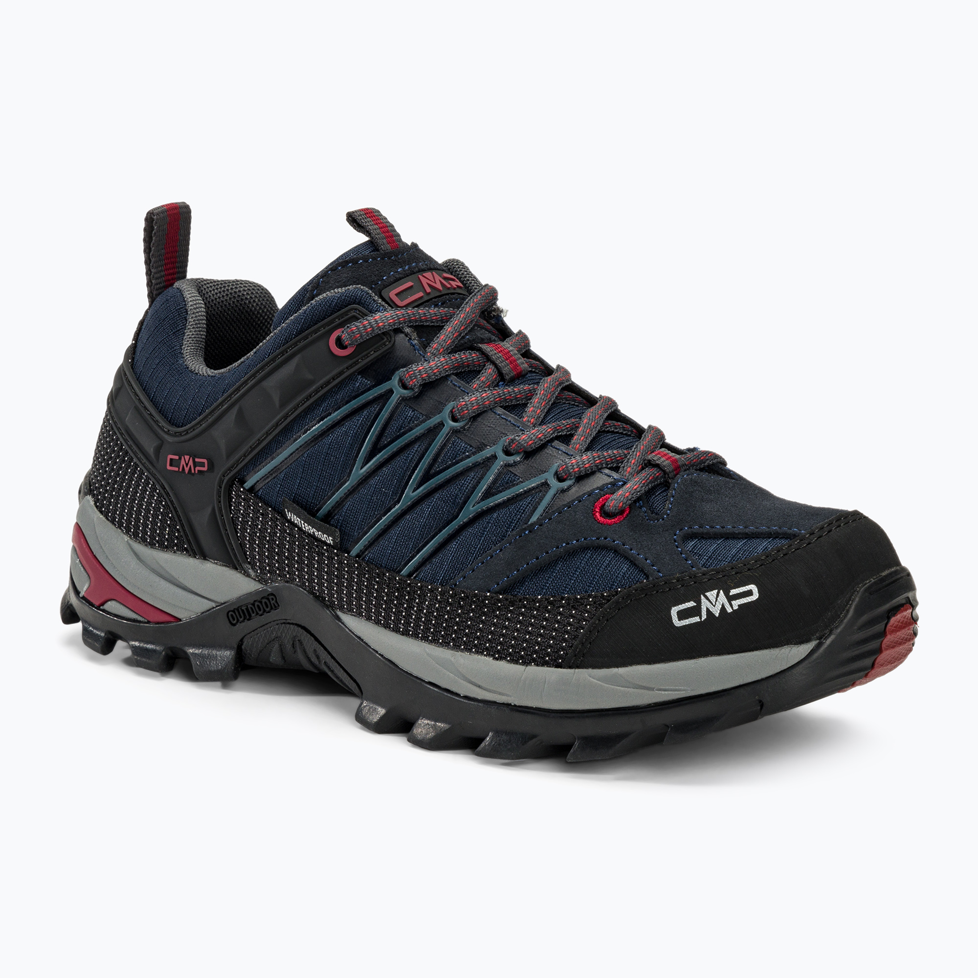 Men's CMP Rigel Low asphalt/syrah trekking boots (43 EU)