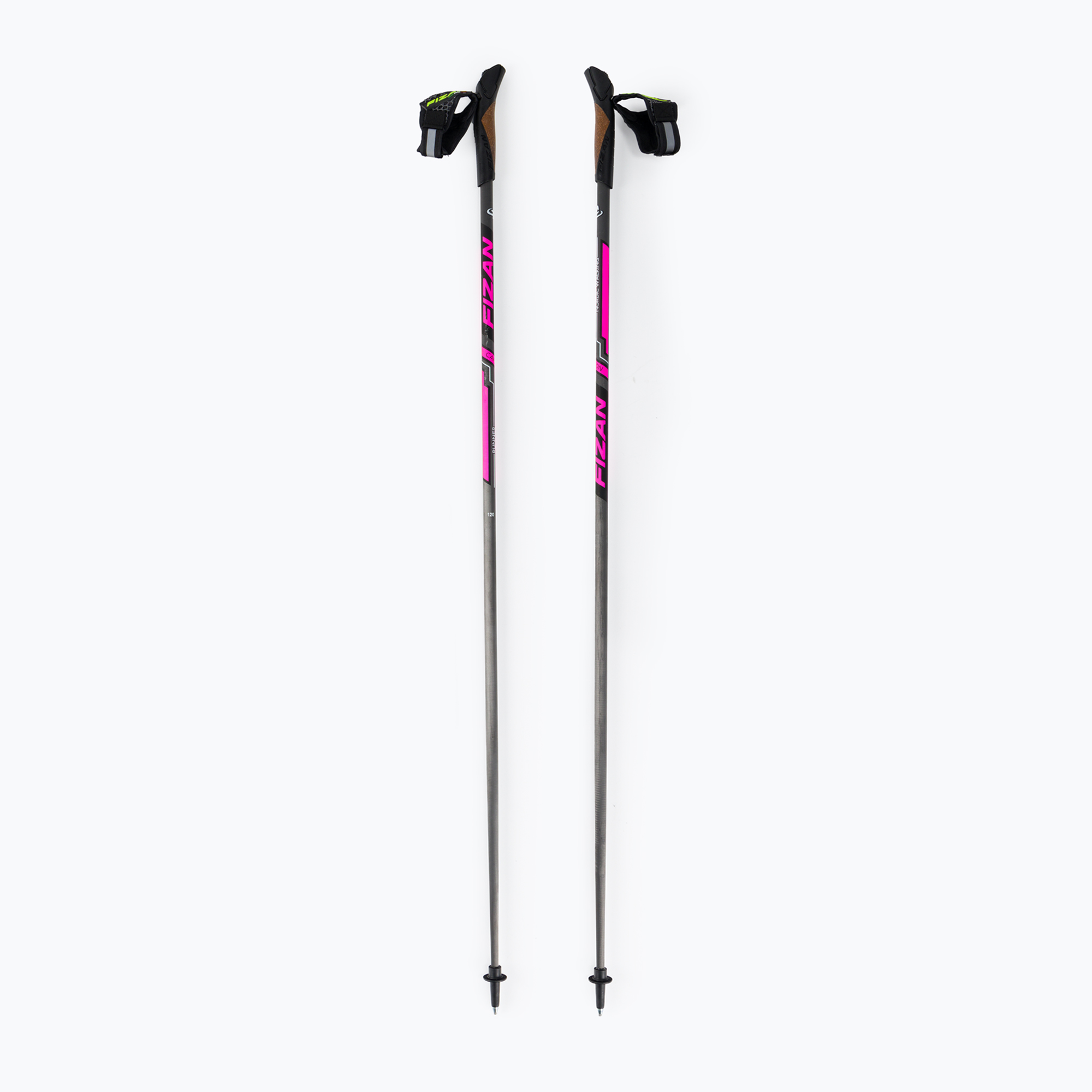 Fizan Runner nordic walking poles black/pink S22 CA06 (120 cm)