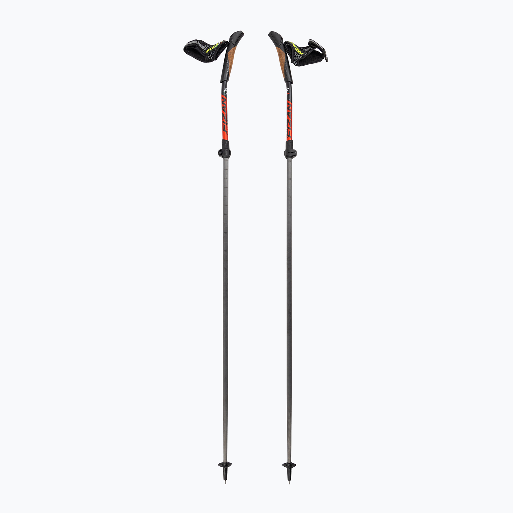 Nordic walking poles Fizan Carbon Pro Impulse grey (97-110 cm)