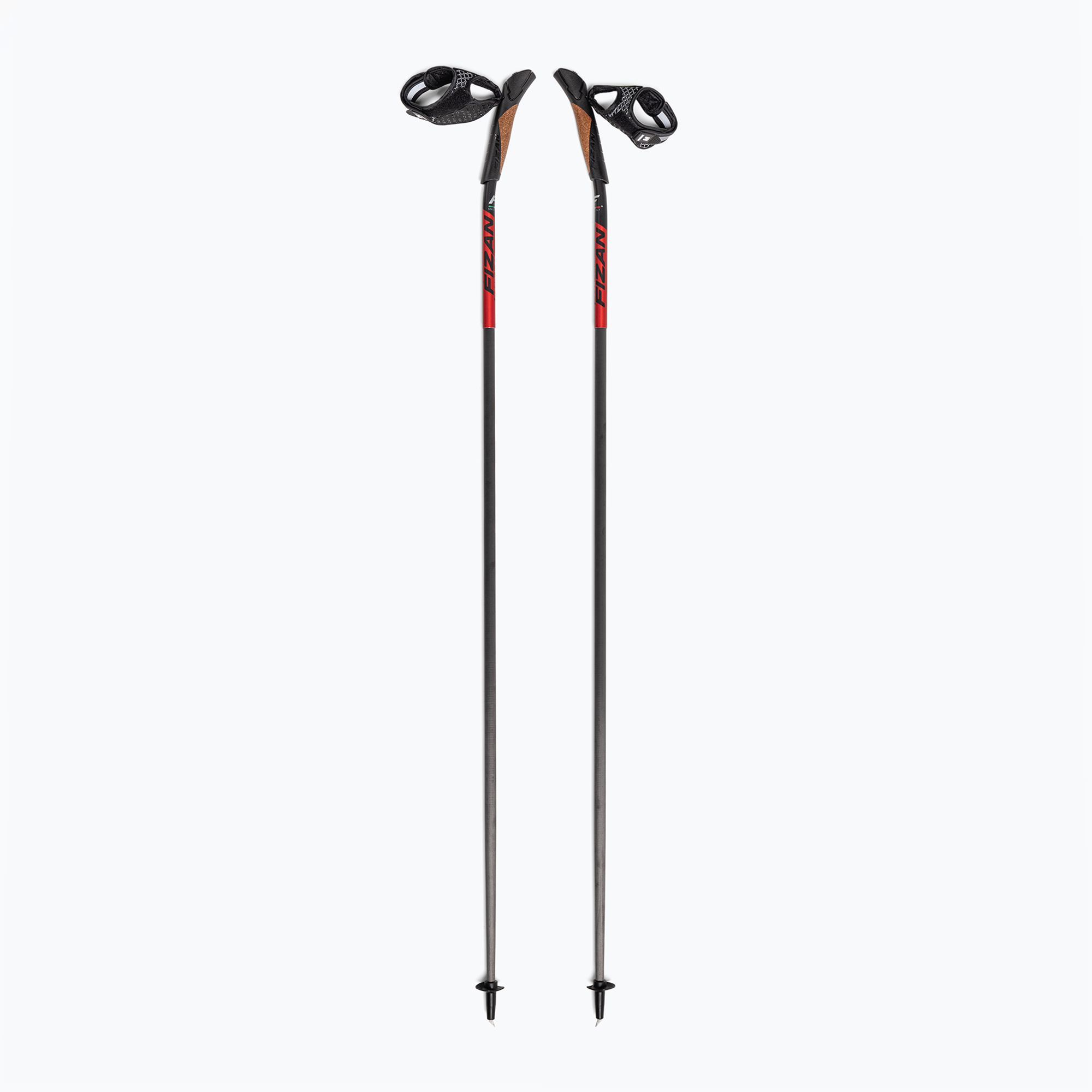 Fizan Carbon 3K Impulse red/grey Nordic walking poles (120 cm)