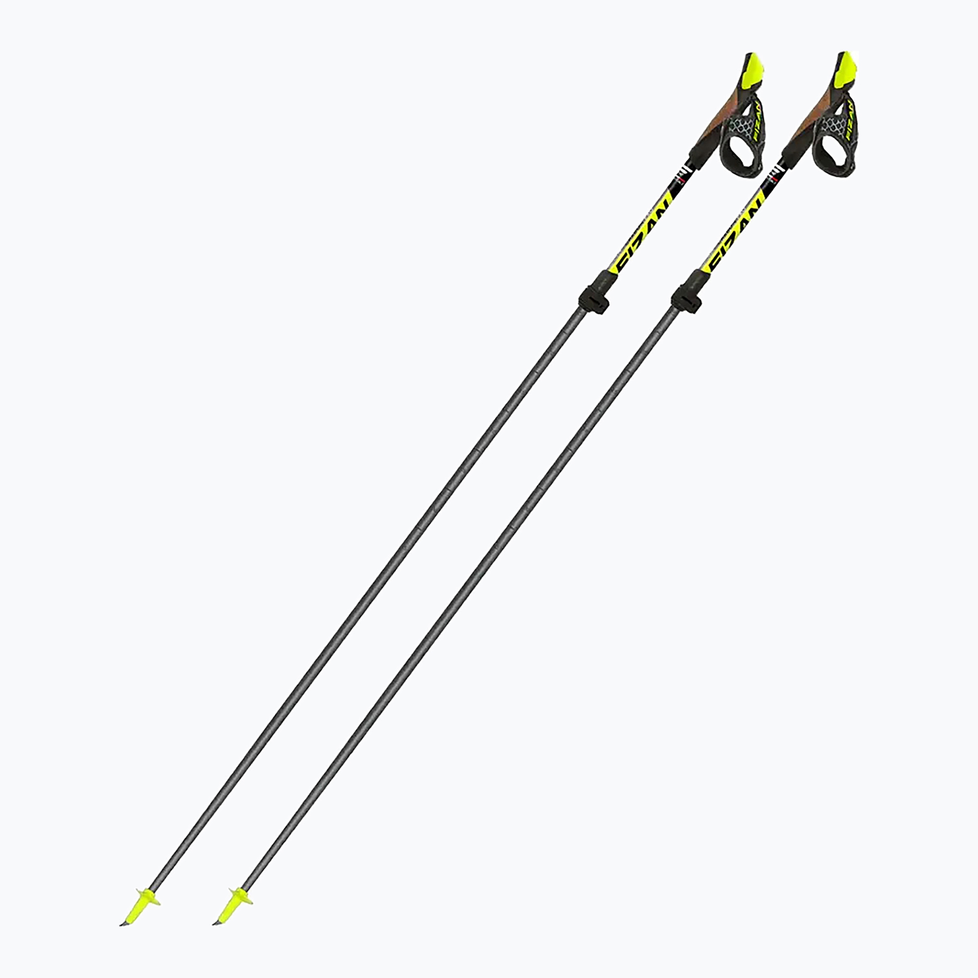 Nordic walking poles Fizan Carbon Pro yellow (106-130 cm)