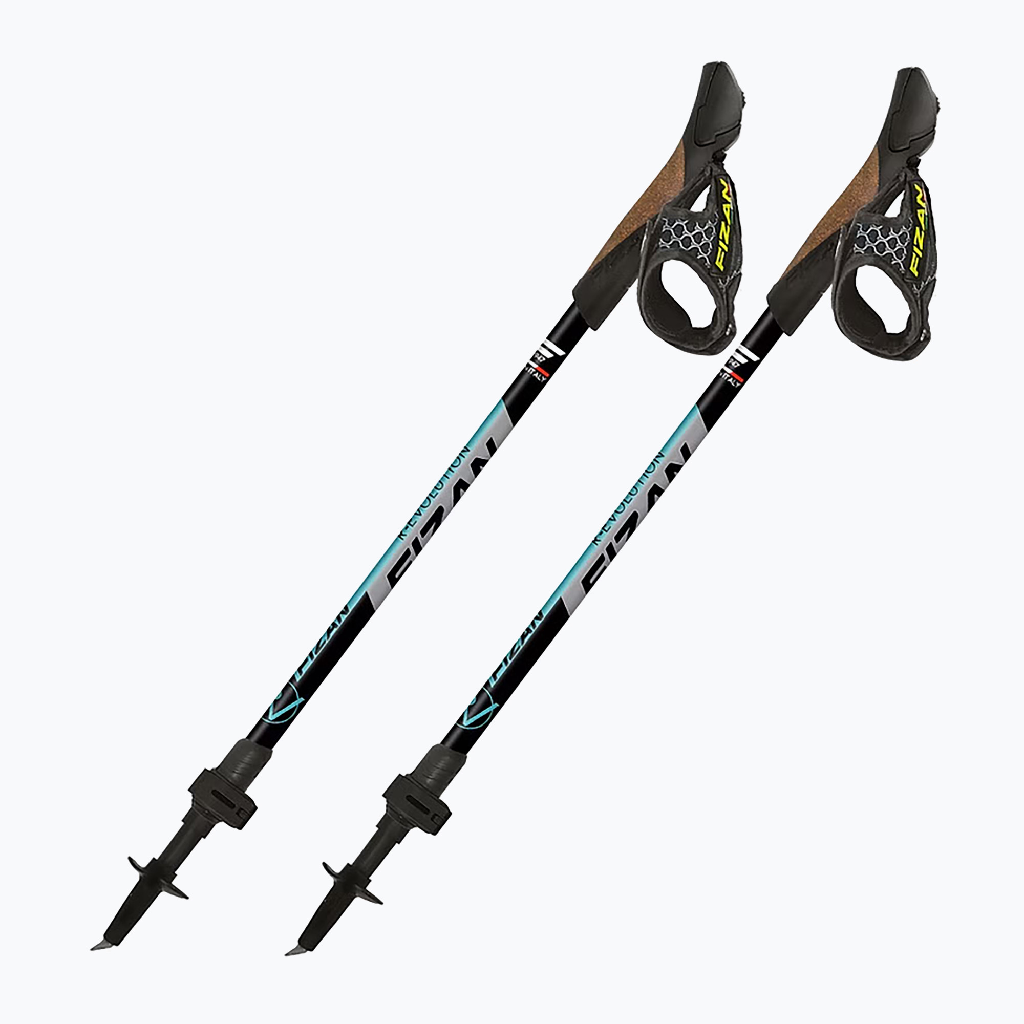 Nordic walking poles Fizan R-evolution grey/ocean