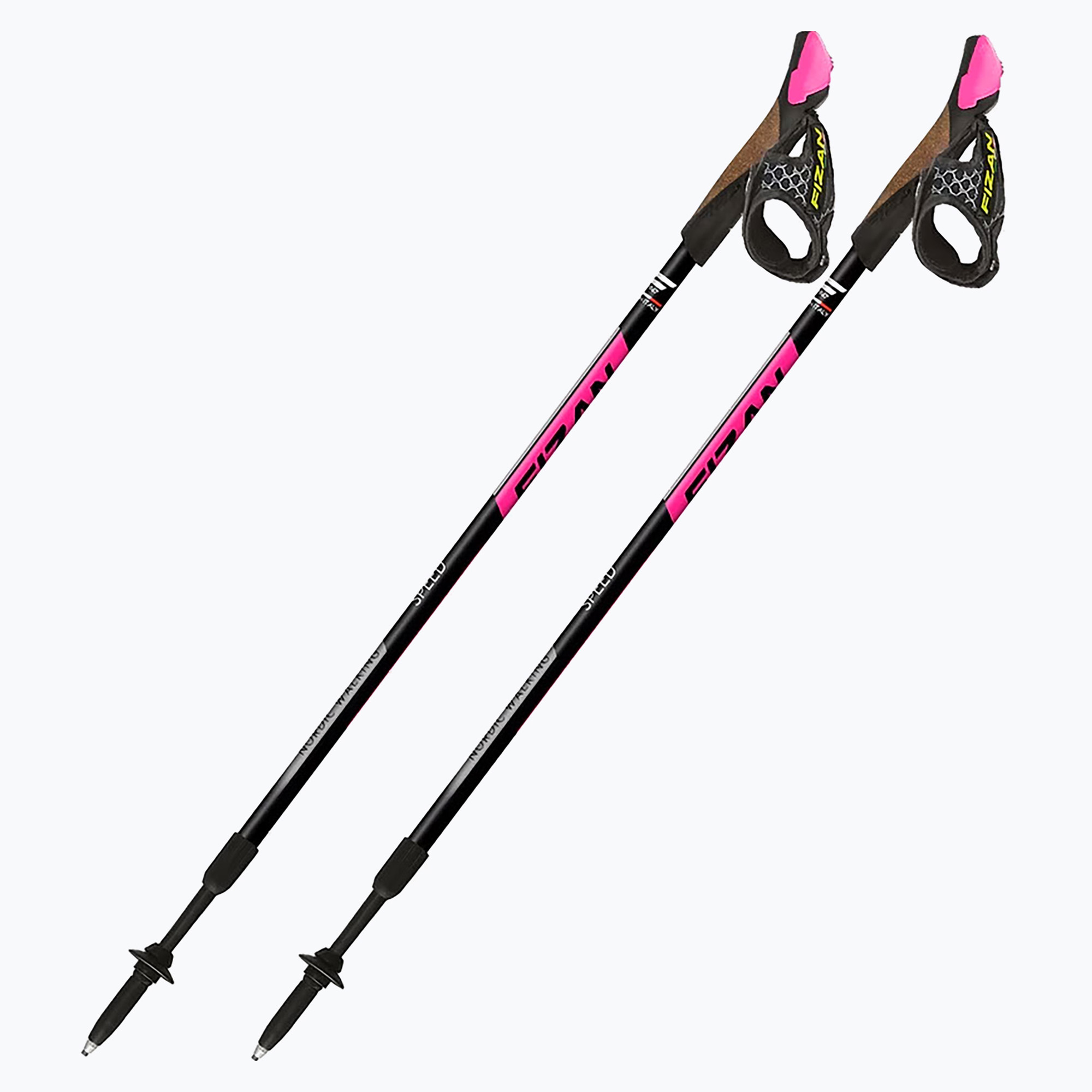 Fizan Speed pink Nordic walking poles (75-125 cm)
